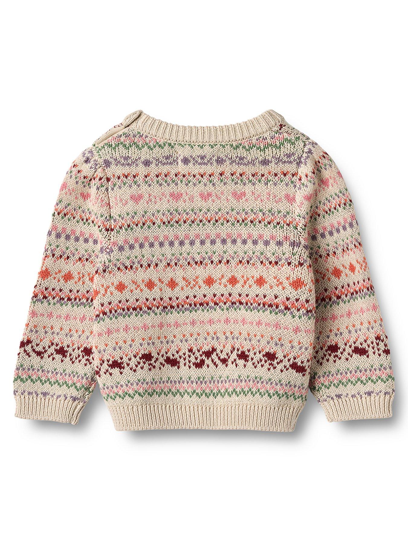 Image 3 of 3 of Wheat Baby Girls Olga Knitted Jumper - Multi