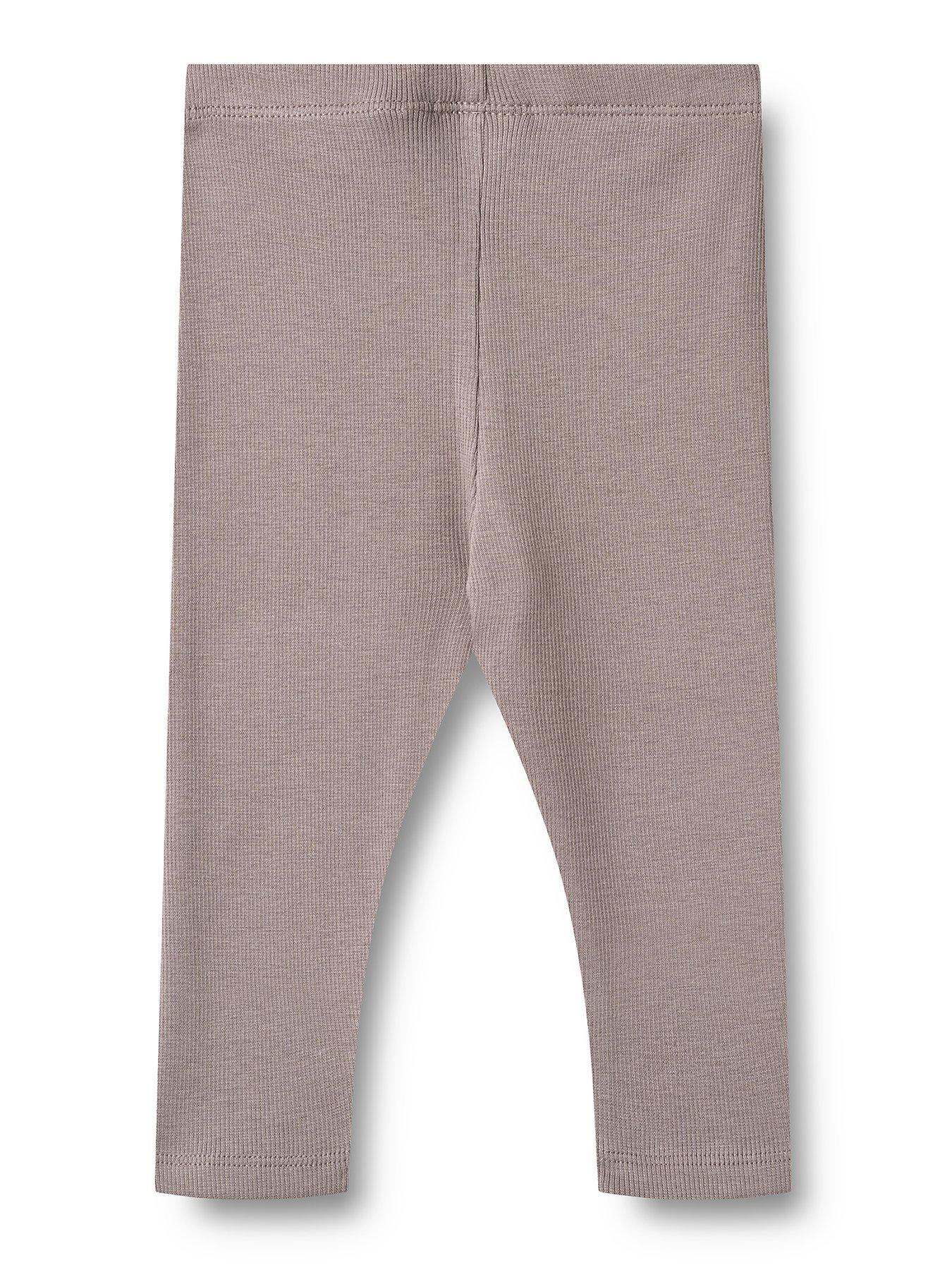 Image 2 of 2 of Wheat Baby Girls Maddy Ribbed Leggings - Purple