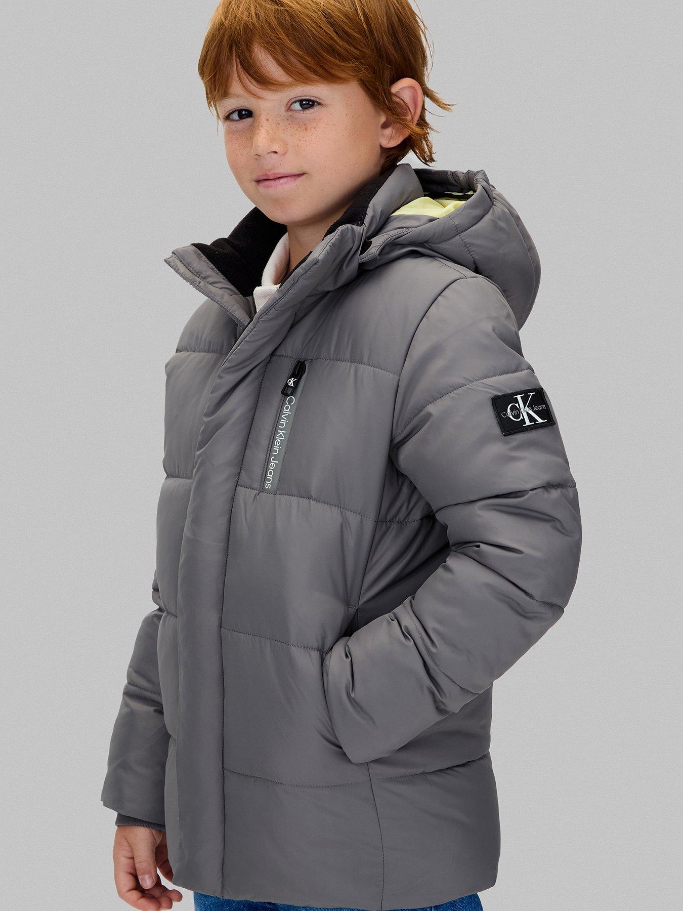 undefined Boys Essential Padded Jacket - Granite Grey