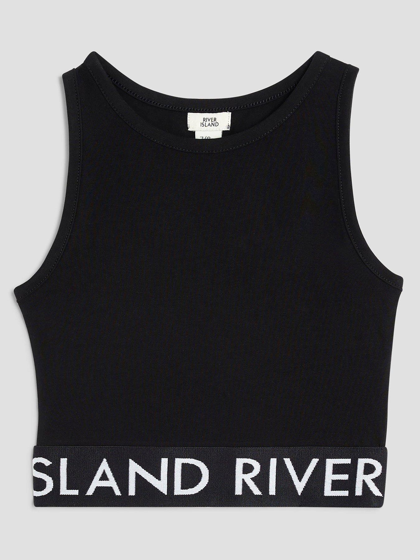 undefined Older Girls Ri Waistband Tank Top - Black