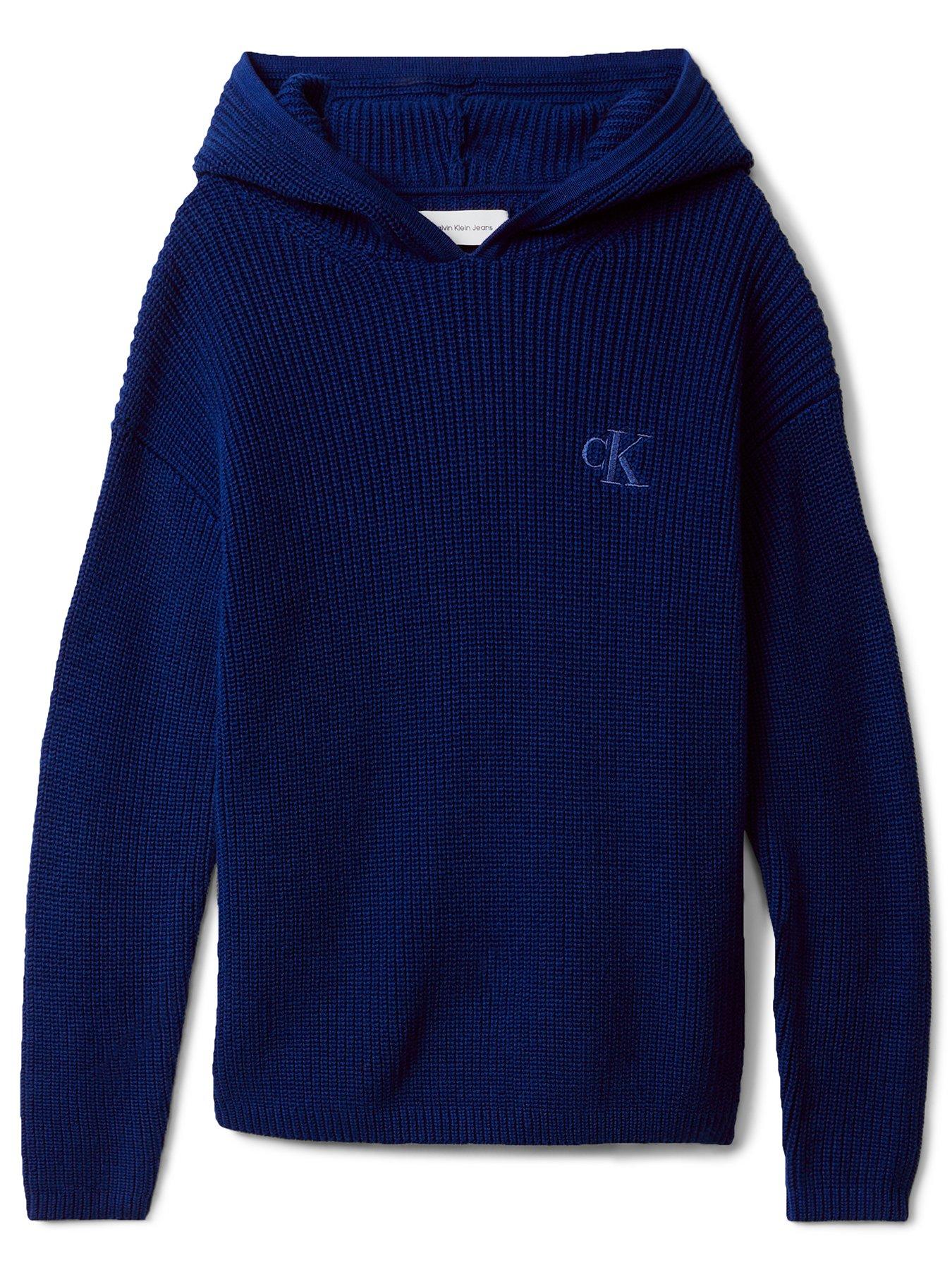 undefined Boys Rib Knit Hoodie - Bold Blue