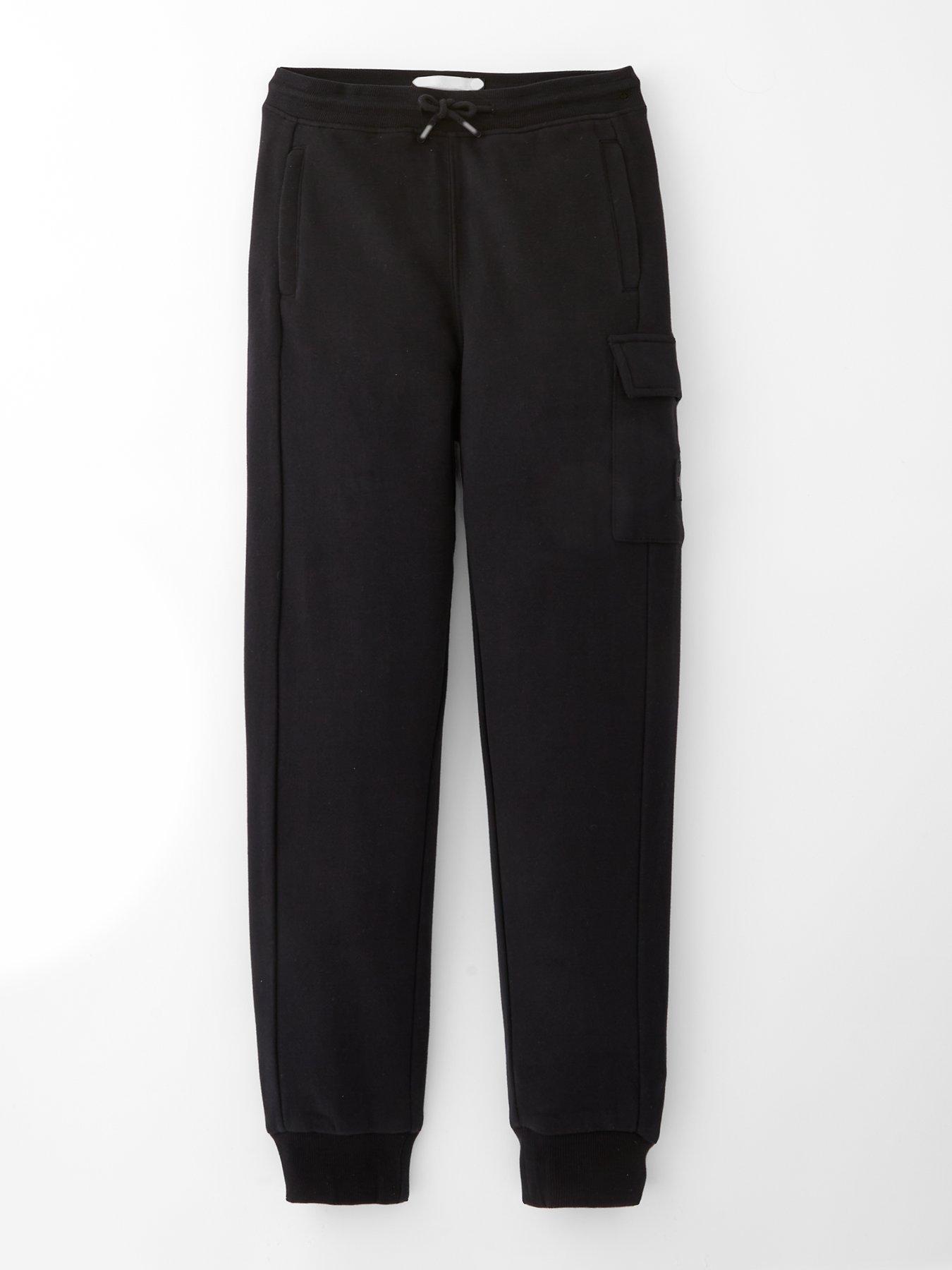 Calvin Klein Jeans Boys Badge Relaxed Sweatpants - Black