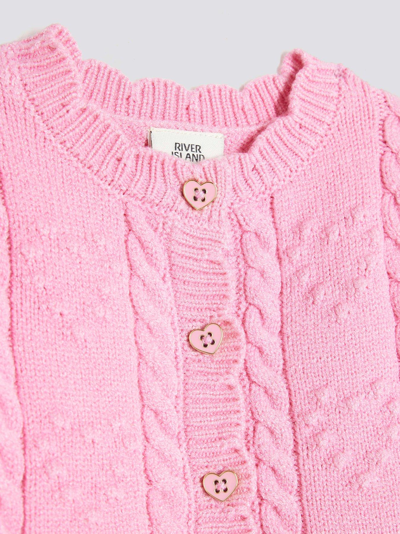 River Island Baby Baby Girls Peplum Cardigan Pink Very - Main Image