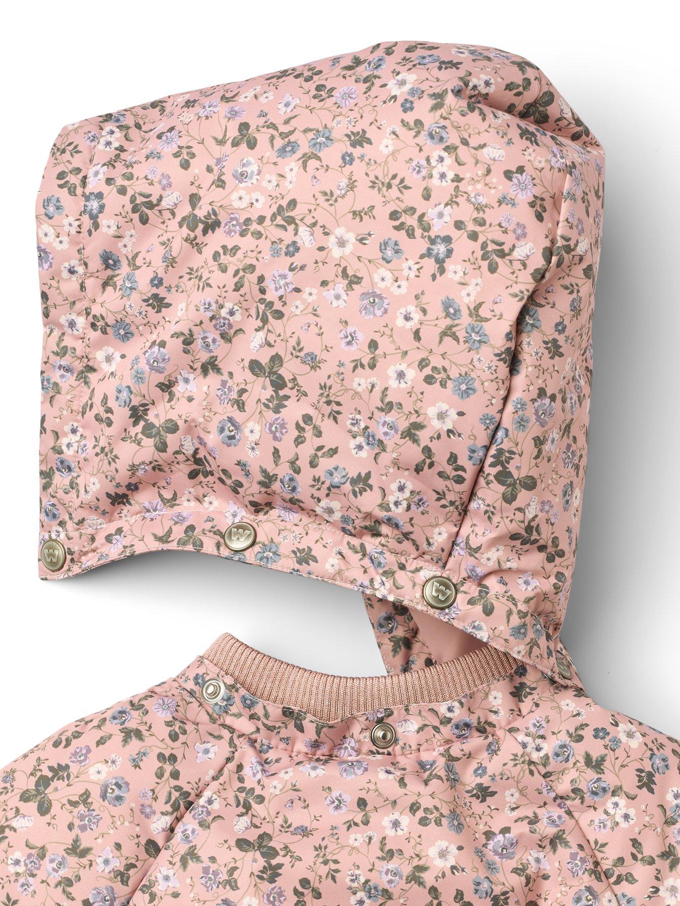 Image 4 of 4 of Wheat Baby Girls Floral Padded Olga Jacket - Pink