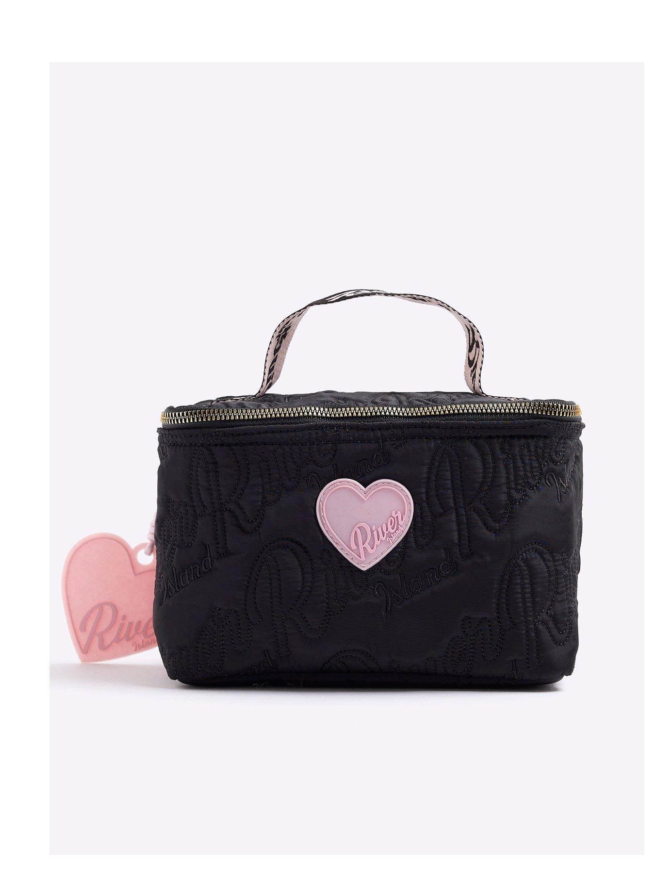 undefined Older Girls Nylon Script Lunchbox - Black