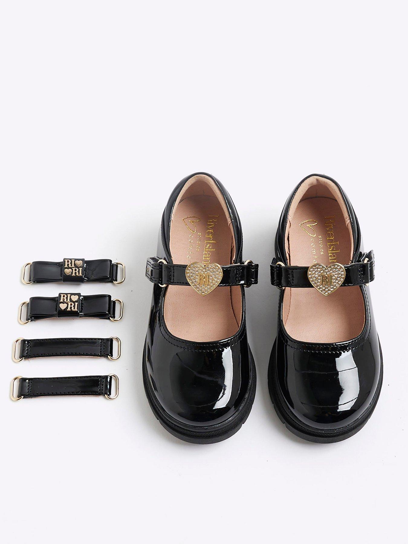River Island Mini Girls Interchangeable Strap Shoes - Black