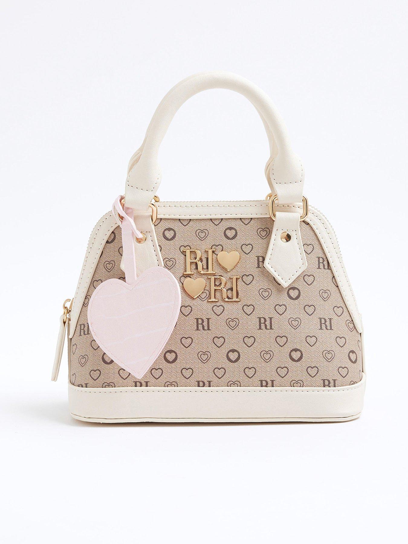River Island Older Girls Monogram Tote Bag - Brown