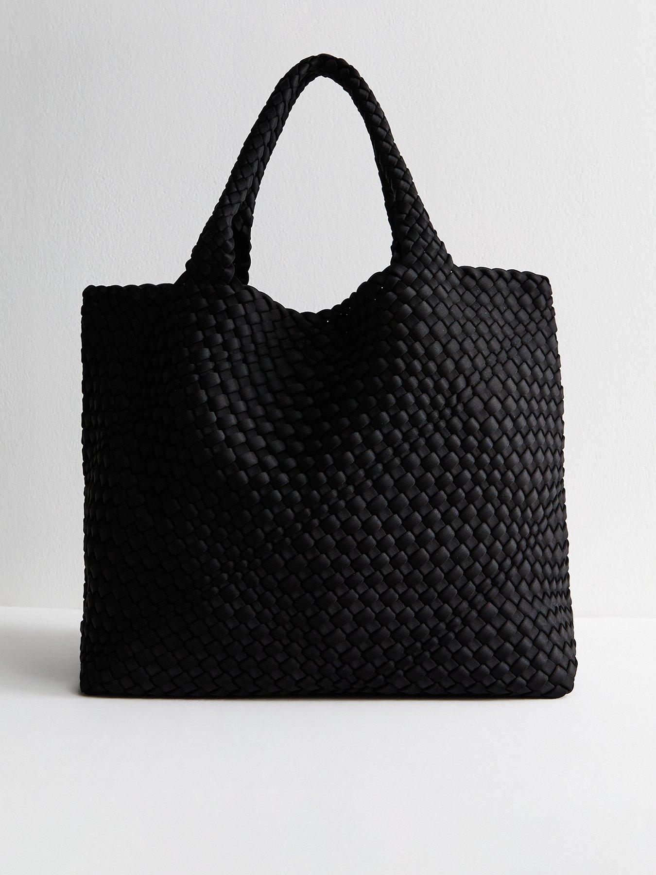undefined Woven Tote Bag - Black