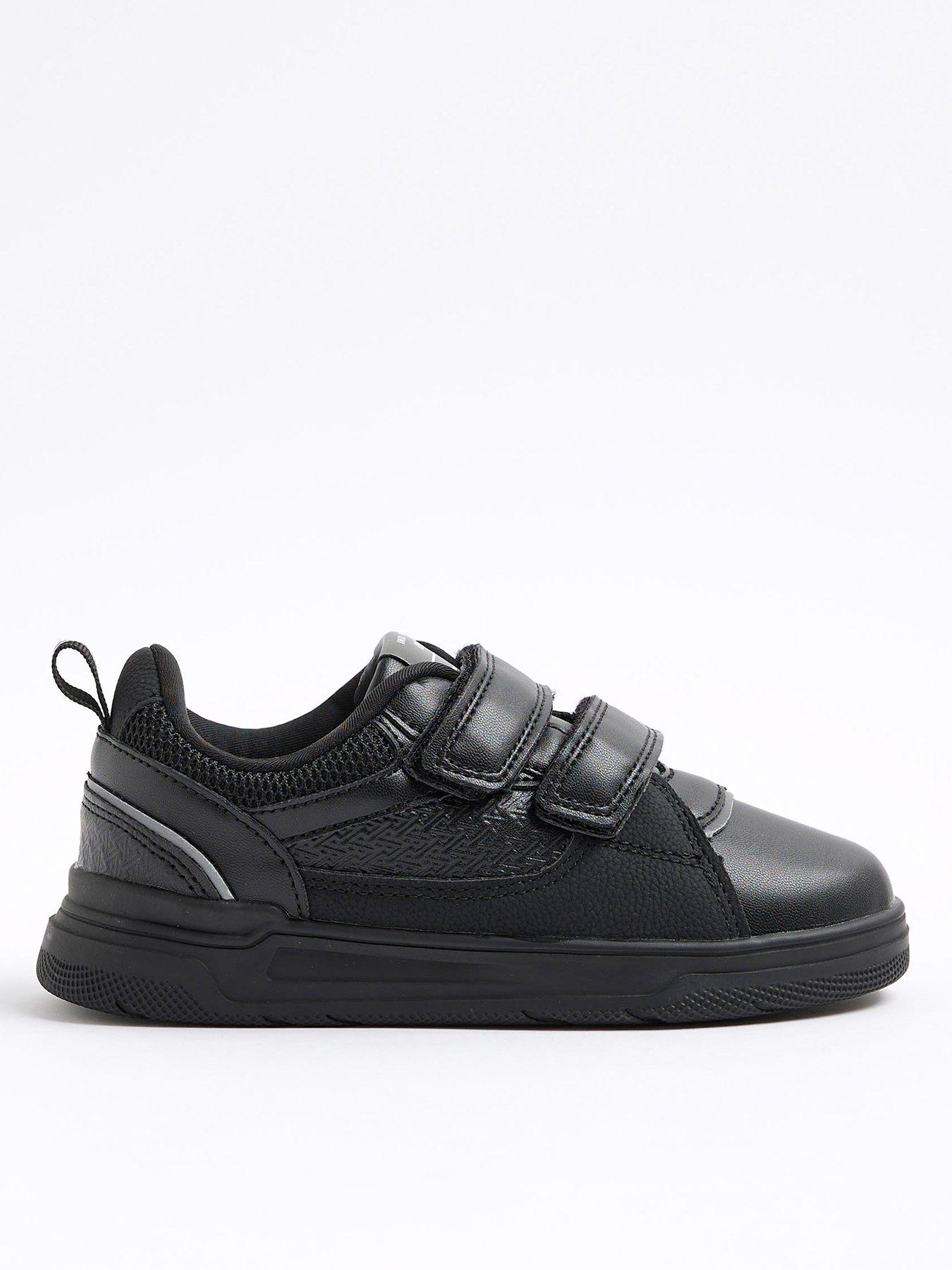 undefined Older Boys Monogram Plimsoll Shoes - Black