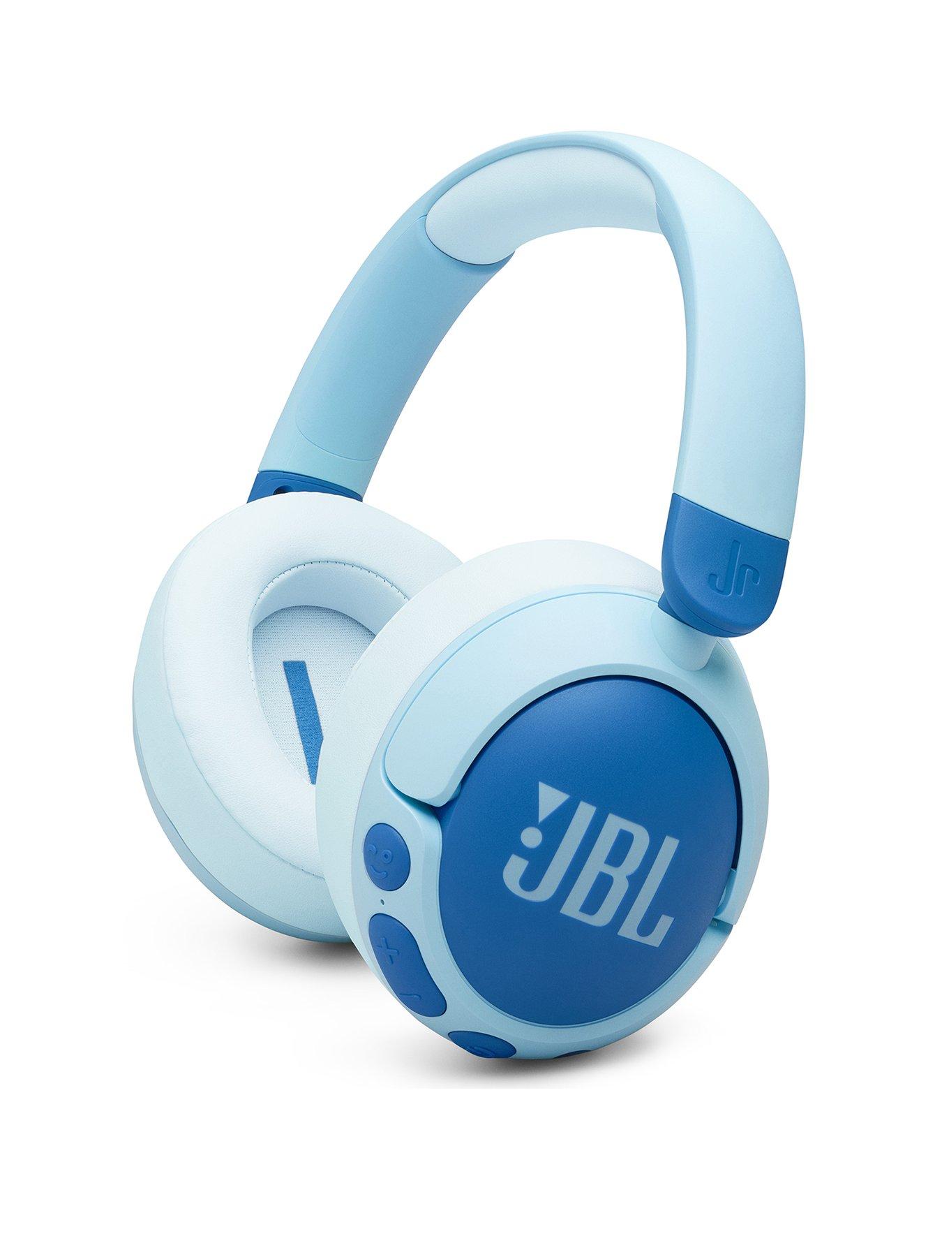 Image of JBL Junior 470NC, Kids wireless over-ear Noise Cancelling headphones, reduced volume for safe listening, Blue