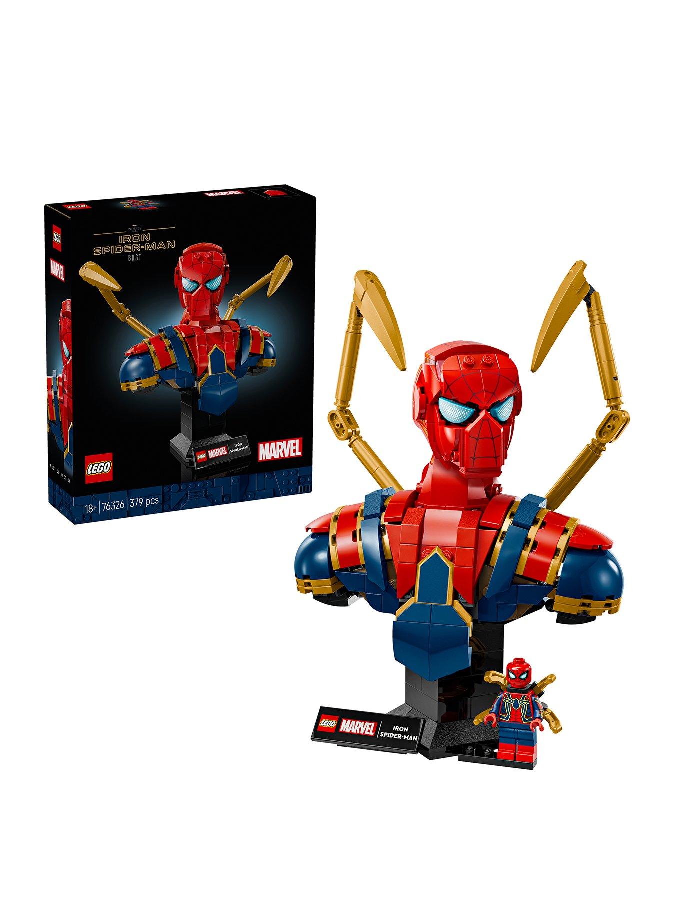 undefined Spider-Man Bust Collectible Adult Building Set 76326