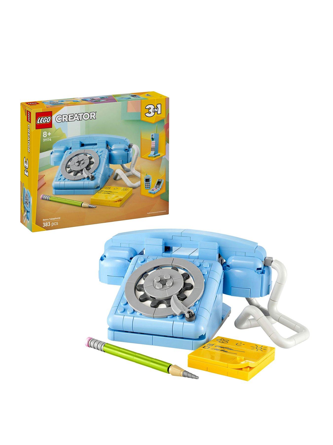 undefined 3in1 Retro Telephone Building Toy 31174