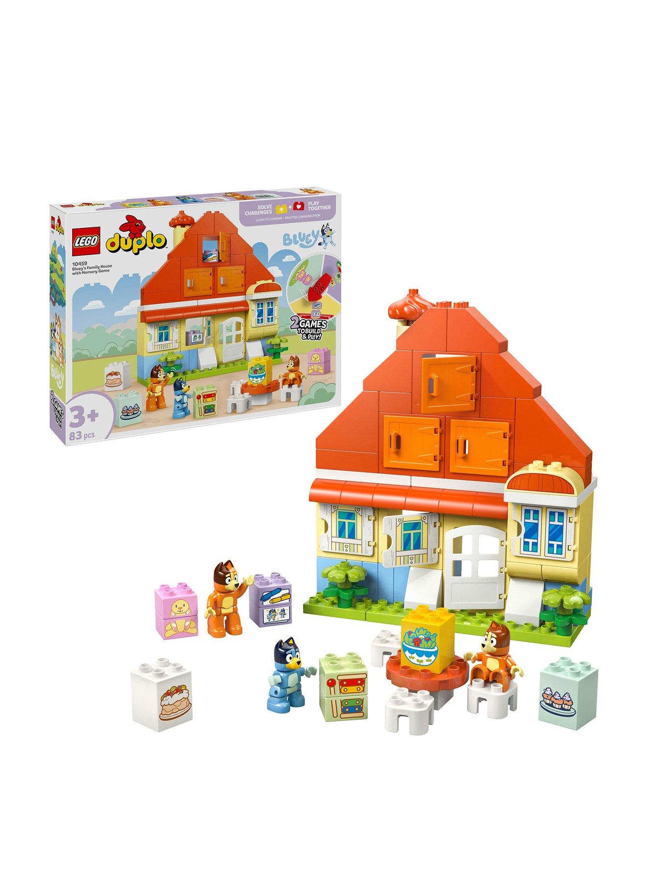 Image 1 of 8 of LEGO Duplo Bluey: Bluey&rsquo;s Family House with Memory Game 10459