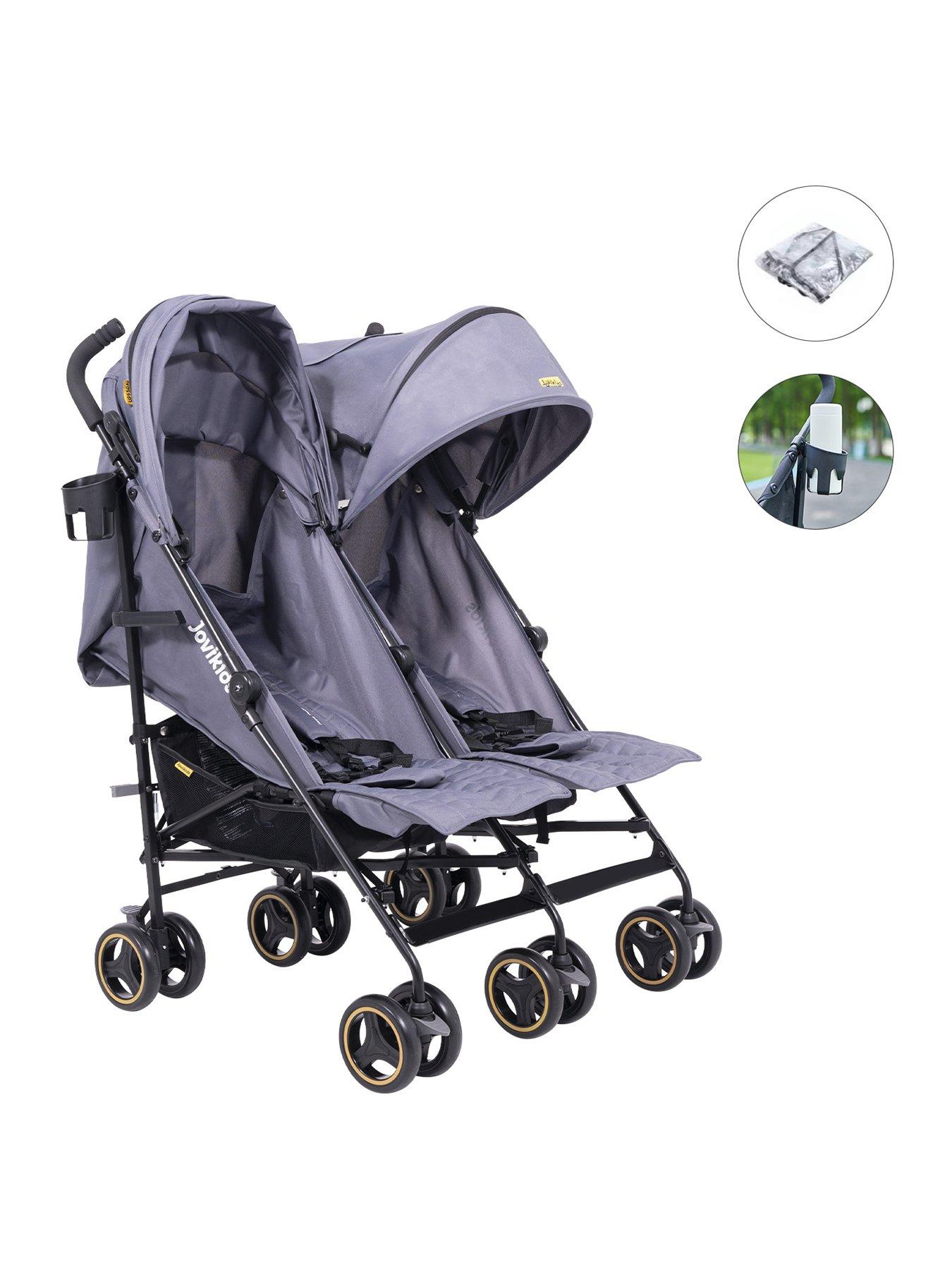 Jovikids Ezra Twin Stroller - Quiet Shade