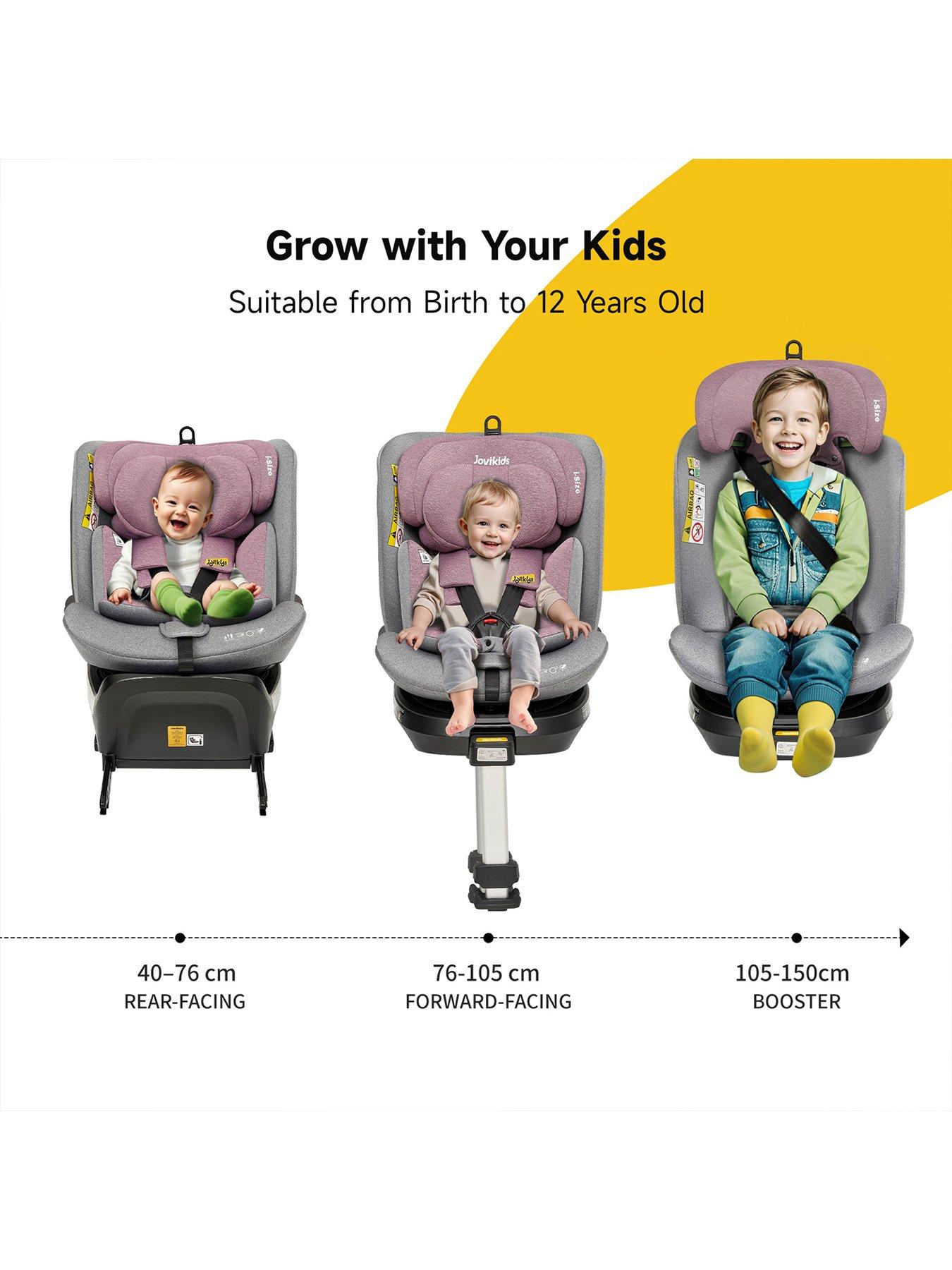 Image 2 of 8 of Jovikids Spin Ranger Car Seat - Pink