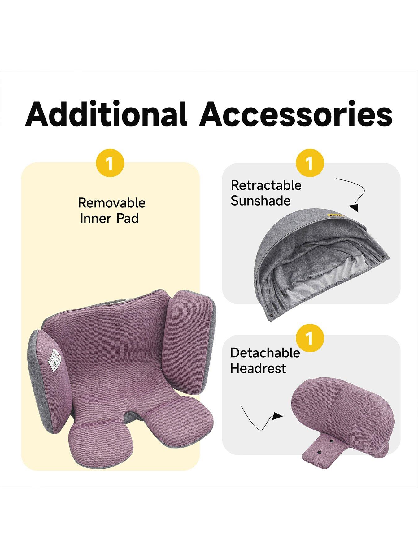 Image 5 of 8 of Jovikids Spin Ranger Car Seat - Pink