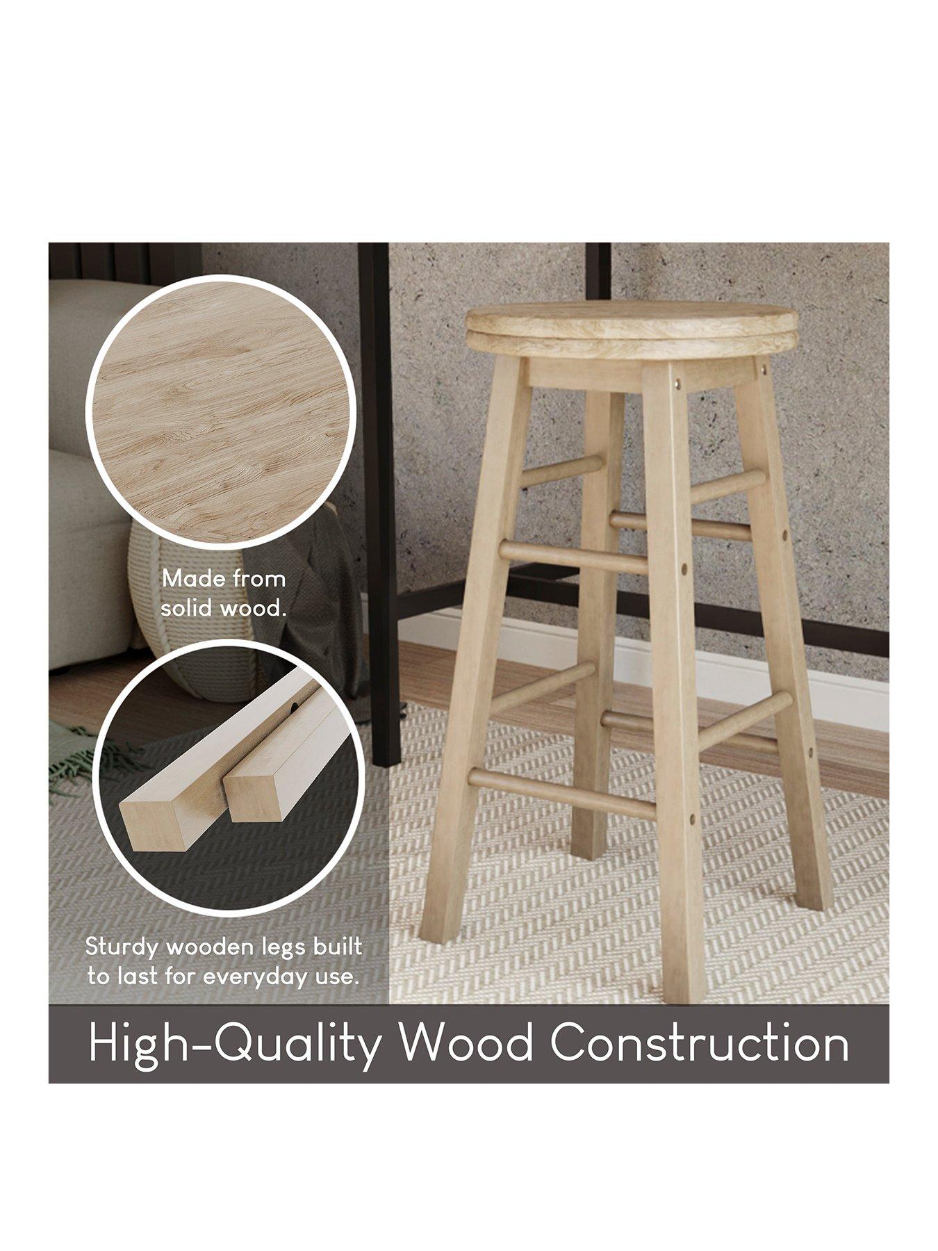 Image 3 of 8 of Vida Designs Chef Vida Wooden Revolving Bar Stool