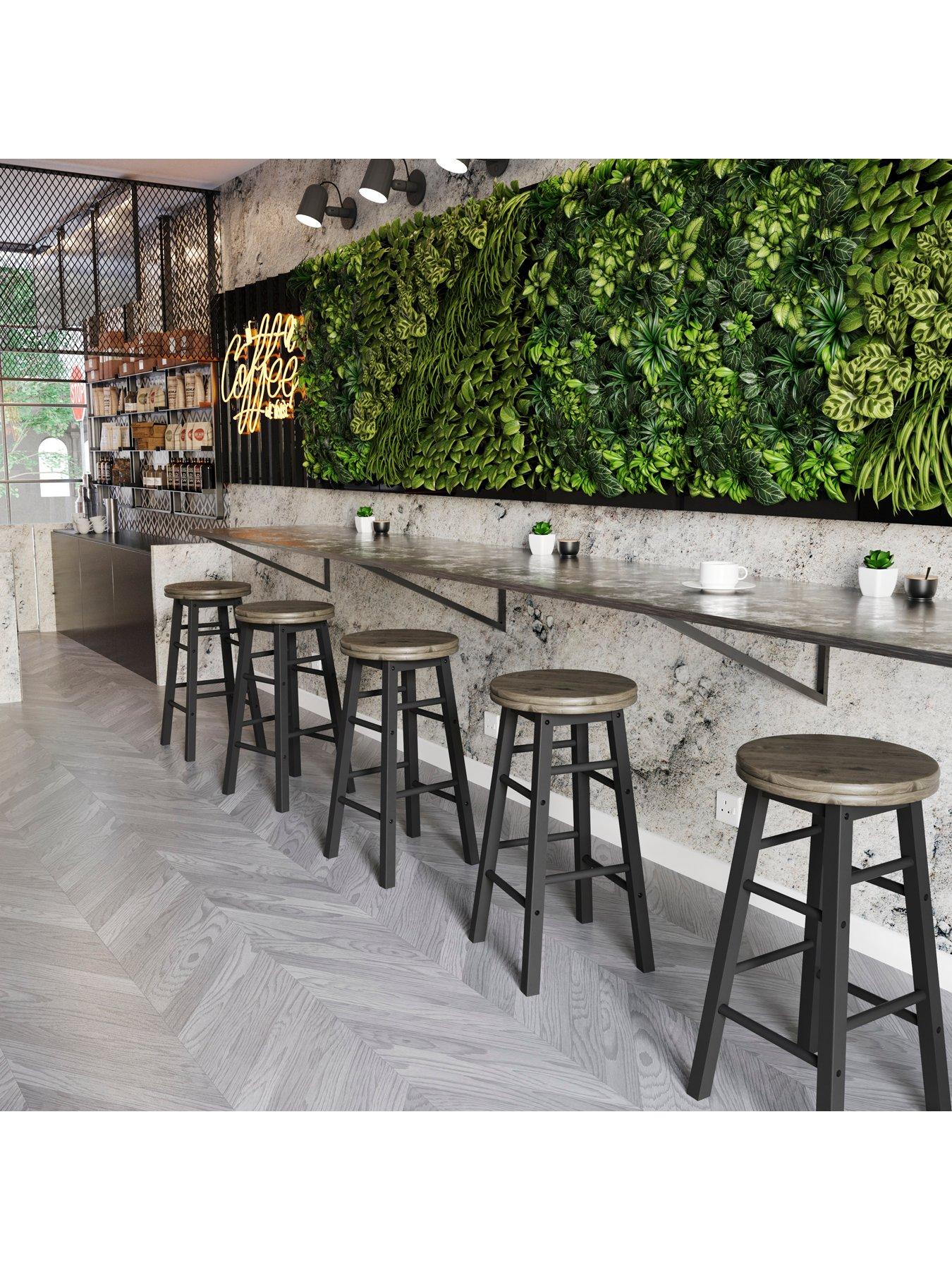 Image 5 of 8 of Vida Designs Chef Vida Wooden Revolving Bar Stool