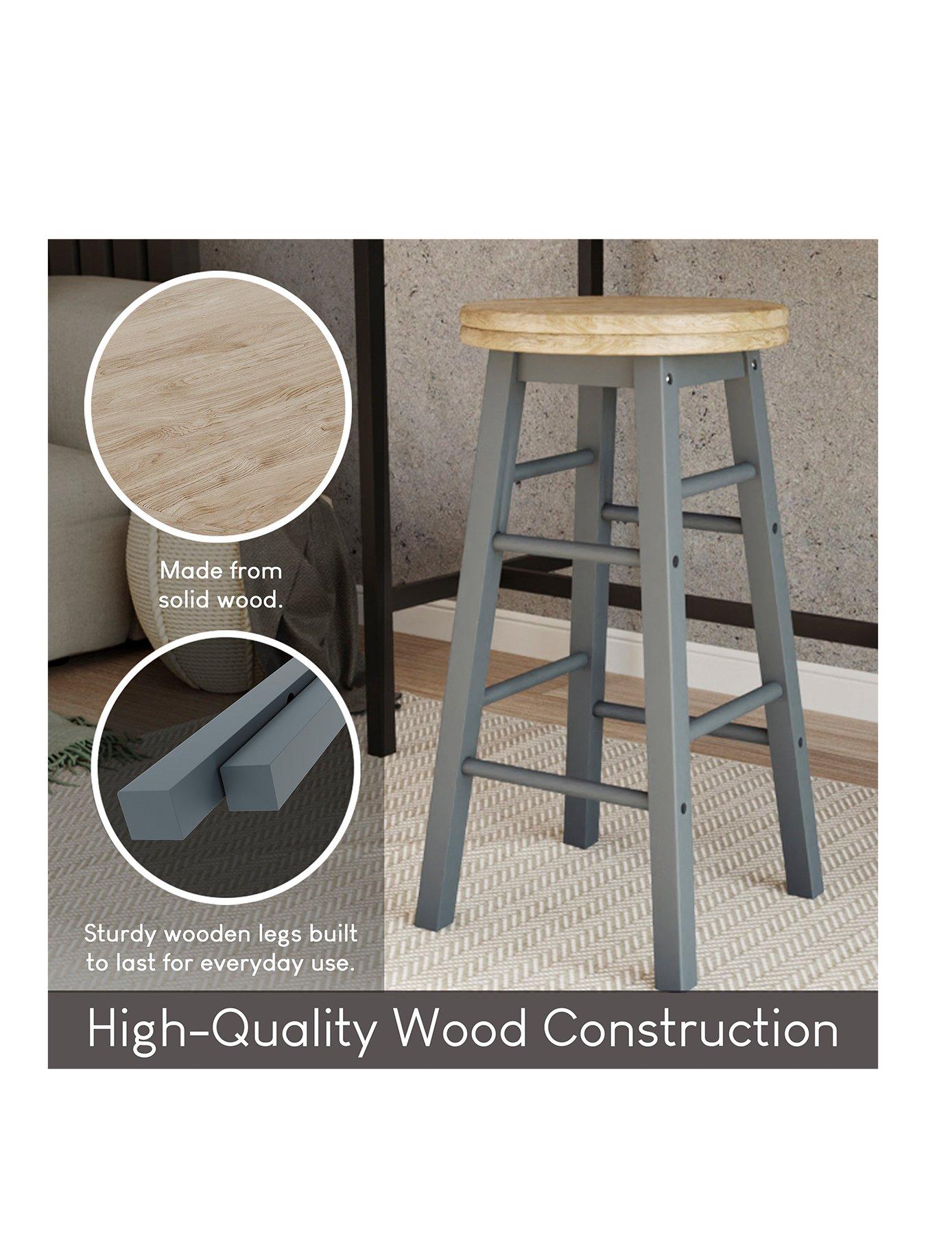 Image 3 of 8 of Vida Designs Chef Vida Wooden Revolving Bar Stool