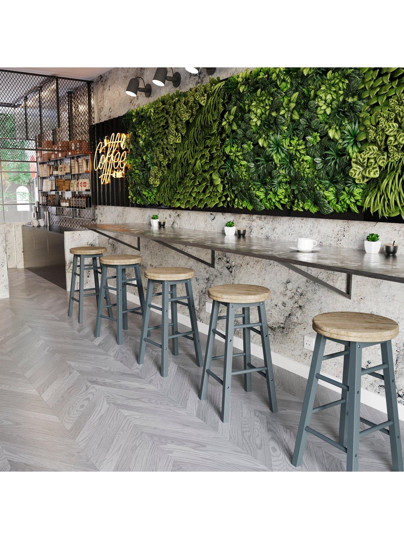 Image 5 of 8 of Vida Designs Chef Vida Wooden Revolving Bar Stool