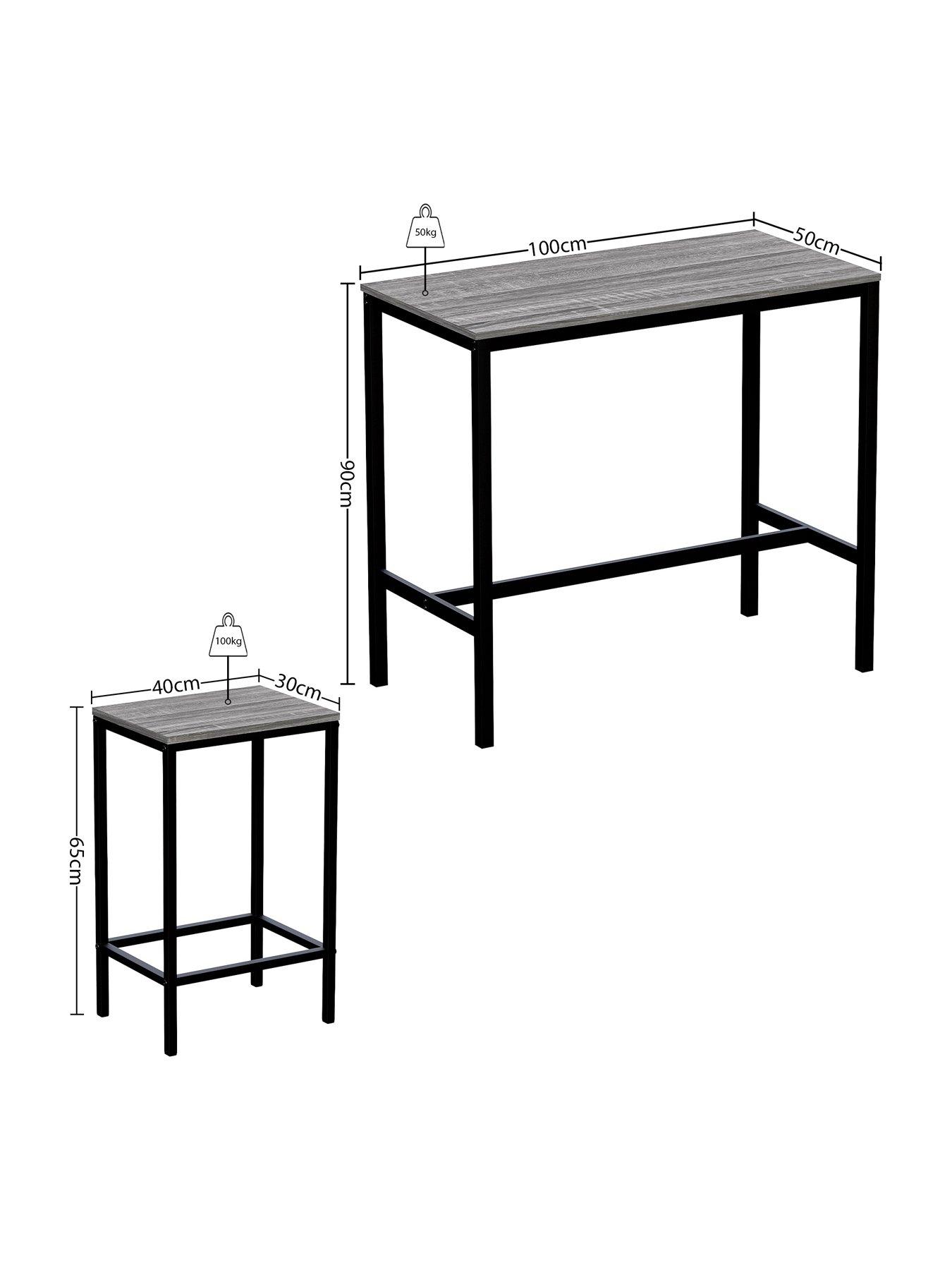Image 6 of 7 of Vida Designs Roslyn 2 Seater Bar Table Set