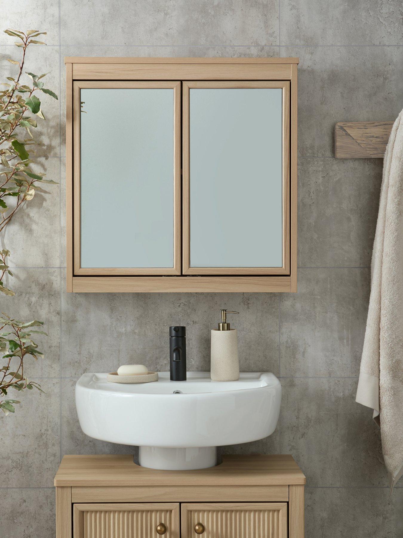 Michelle Keegan Home Lindley 2 Door Mirrored Bathroom Wall Cabinet - FSC® Certified