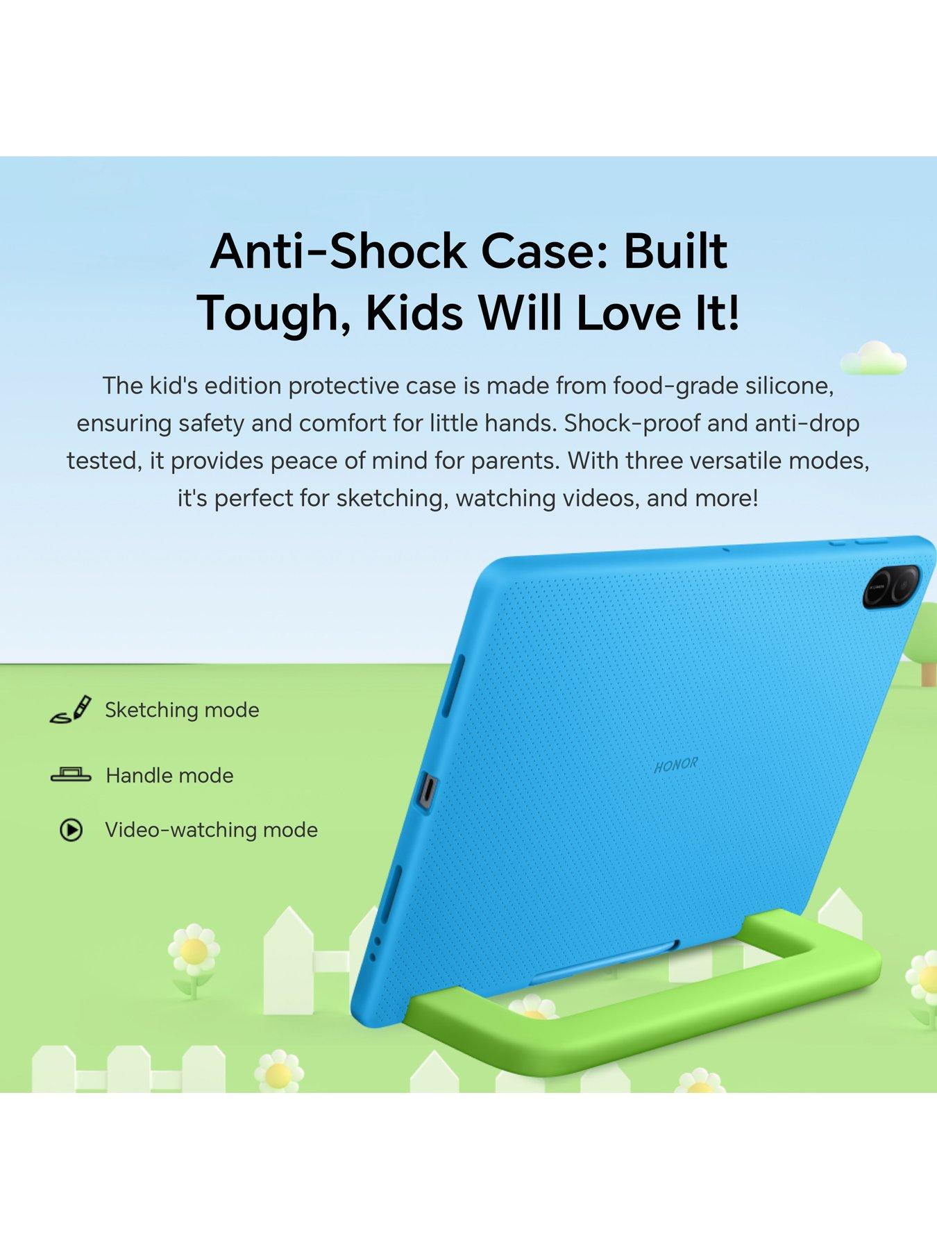 Image 5 of 7 of Honor Pad X8a Kids Edition 4/128GB with JBUDDIES Children's On-ear Headphones Blue/Grey