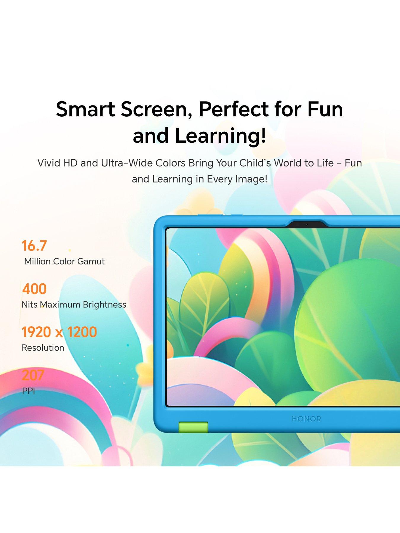 Image 7 of 7 of Honor Pad X8a Kids Edition 4/128GB with JBUDDIES Children's On-ear Headphones Blue/Grey