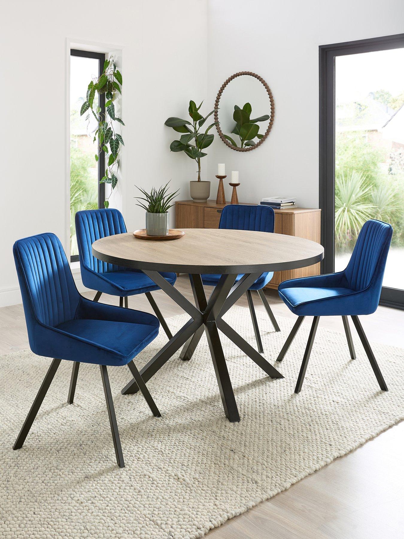 undefined Oslo 120cm  Round Dining Table & 4 Marlow Chairs