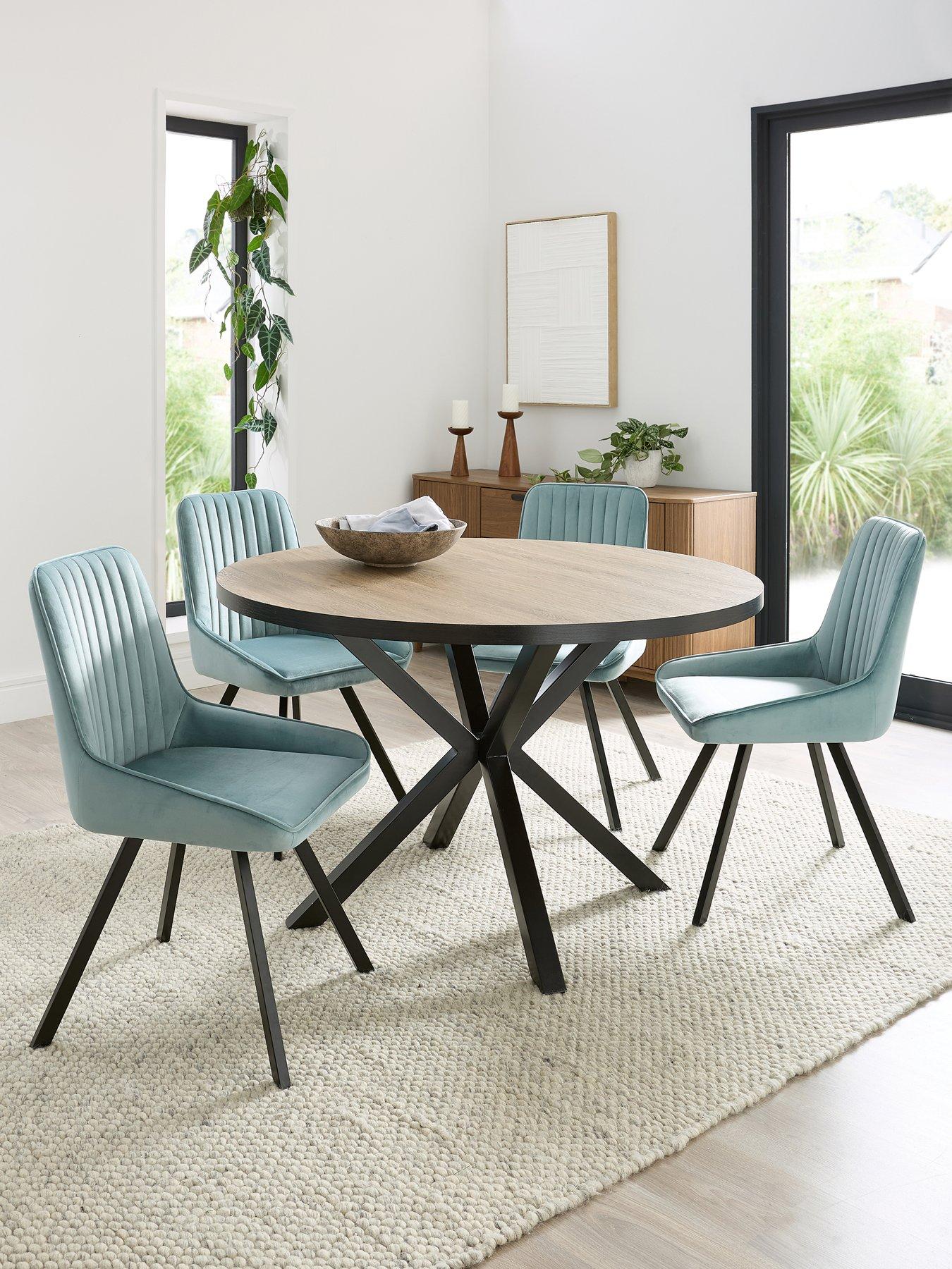 undefined Oslo 120cm  Round Dining Table & 4 Marlow Chairs