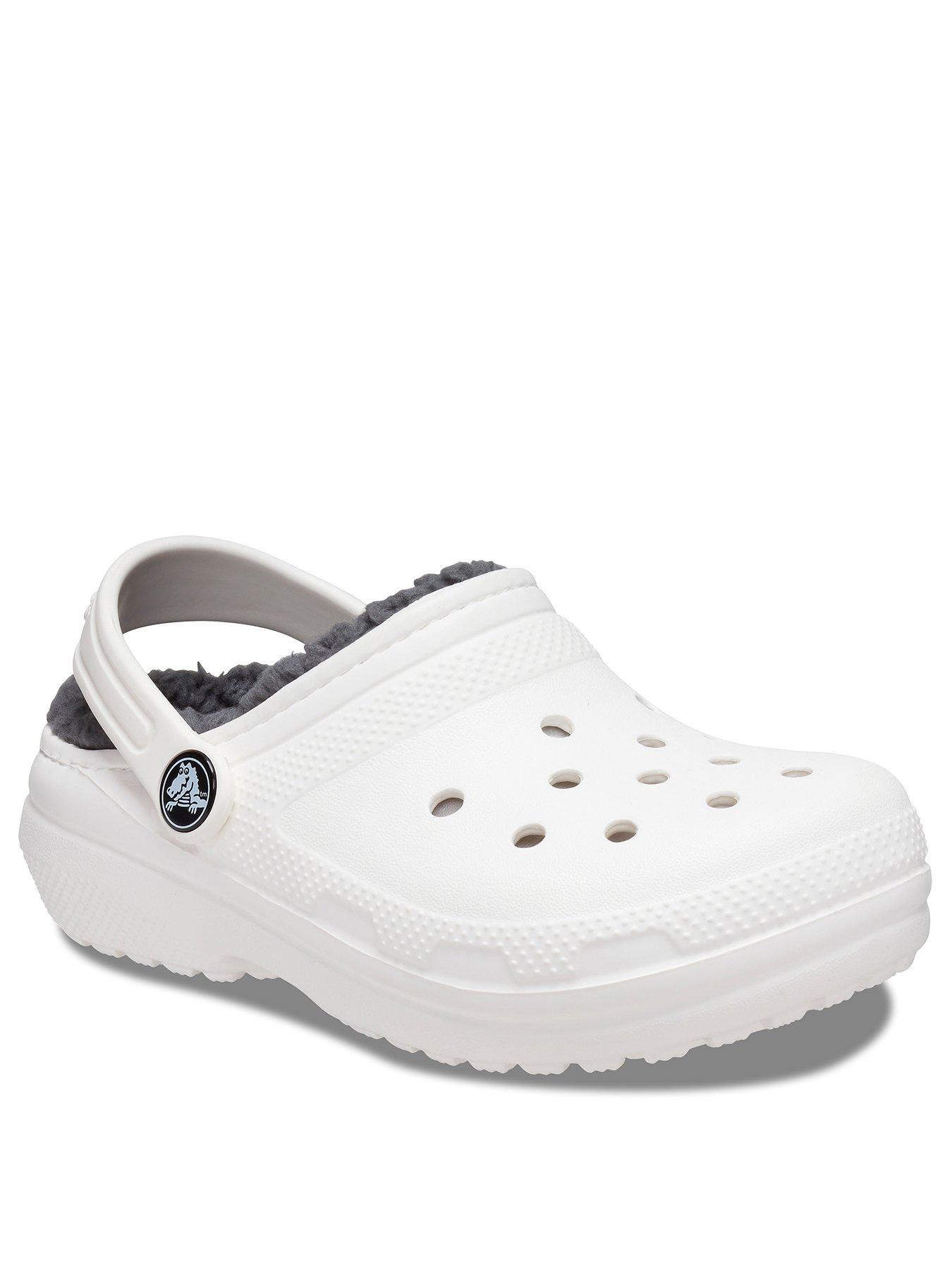 Image 2 of 5 of Crocs Junior/Youth Classic Lined Clogs - White