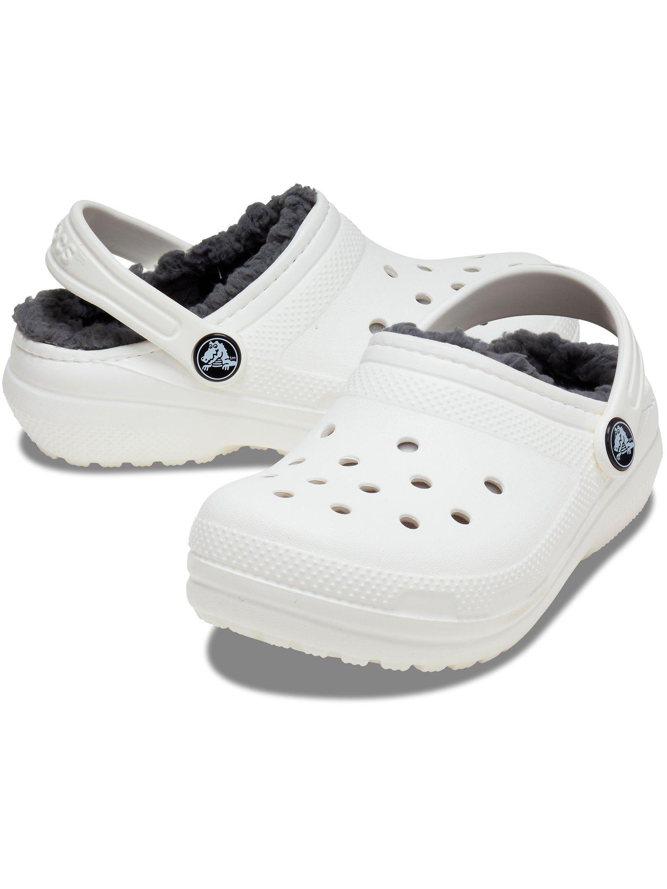 Image 5 of 5 of Crocs Junior/Youth Classic Lined Clogs - White