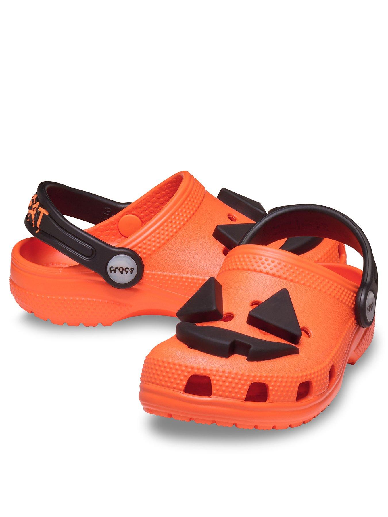 Crocs Junior/youth Halloween Jack O Lantern Clogs, Orange, Size 13 Younger