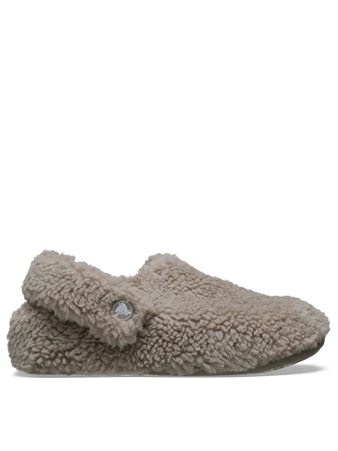 Crocs Junior/Youth Classic Cozzzy Slippers, Grey, Size 11 Younger
