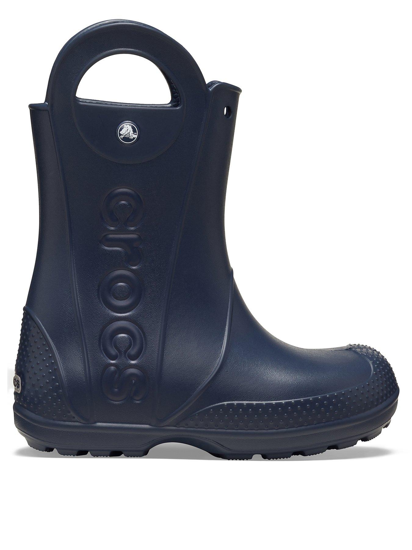 Crocs Junior/Youth Handle It Rain Boots - Navy