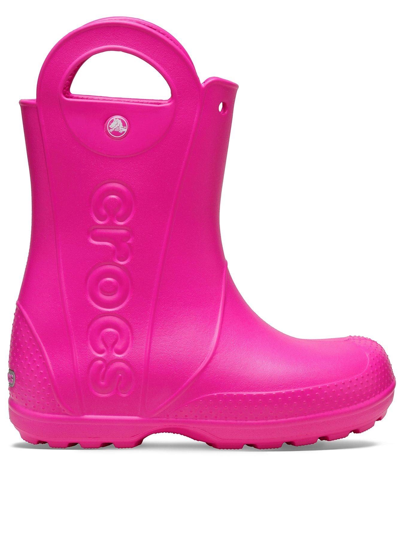 Crocs Kids Handle It Rain Boot - Pink Crush