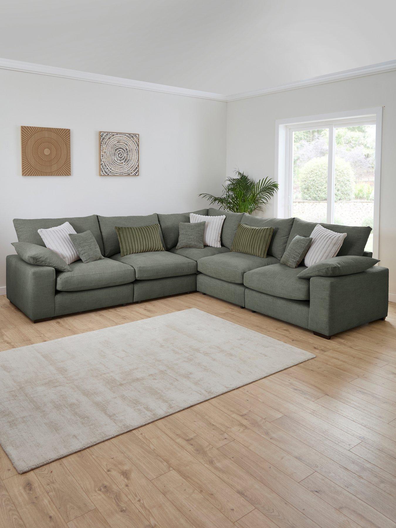 Very Home Aston Double Arm Modular Corner Group - Made to Order in the UK