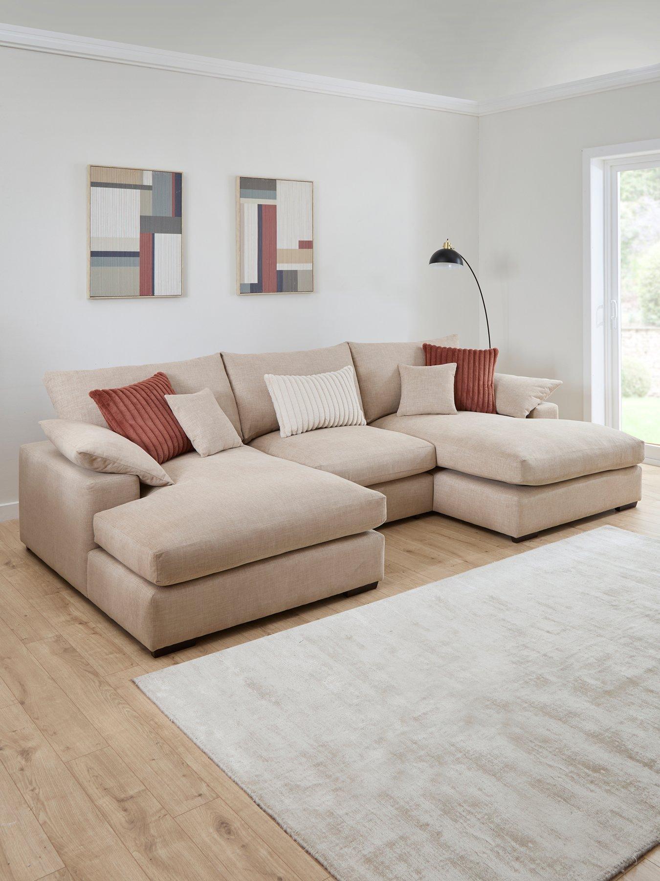 The Very Collection Aston U-shape Fabric Modular Sofa - Made to Order in the UK