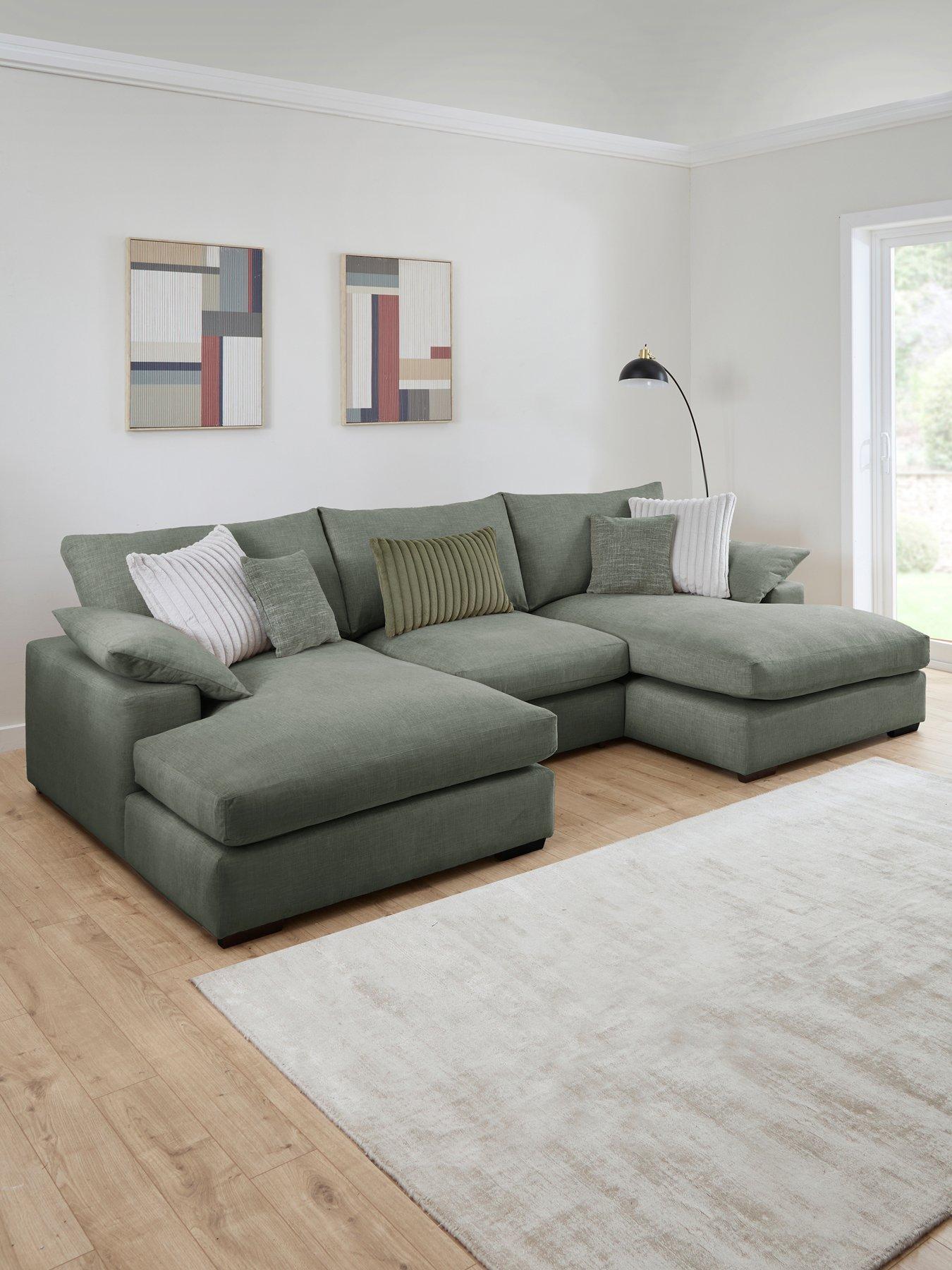 Very Home Aston U-shape Fabric Modular Sofa - Made to Order in the UK