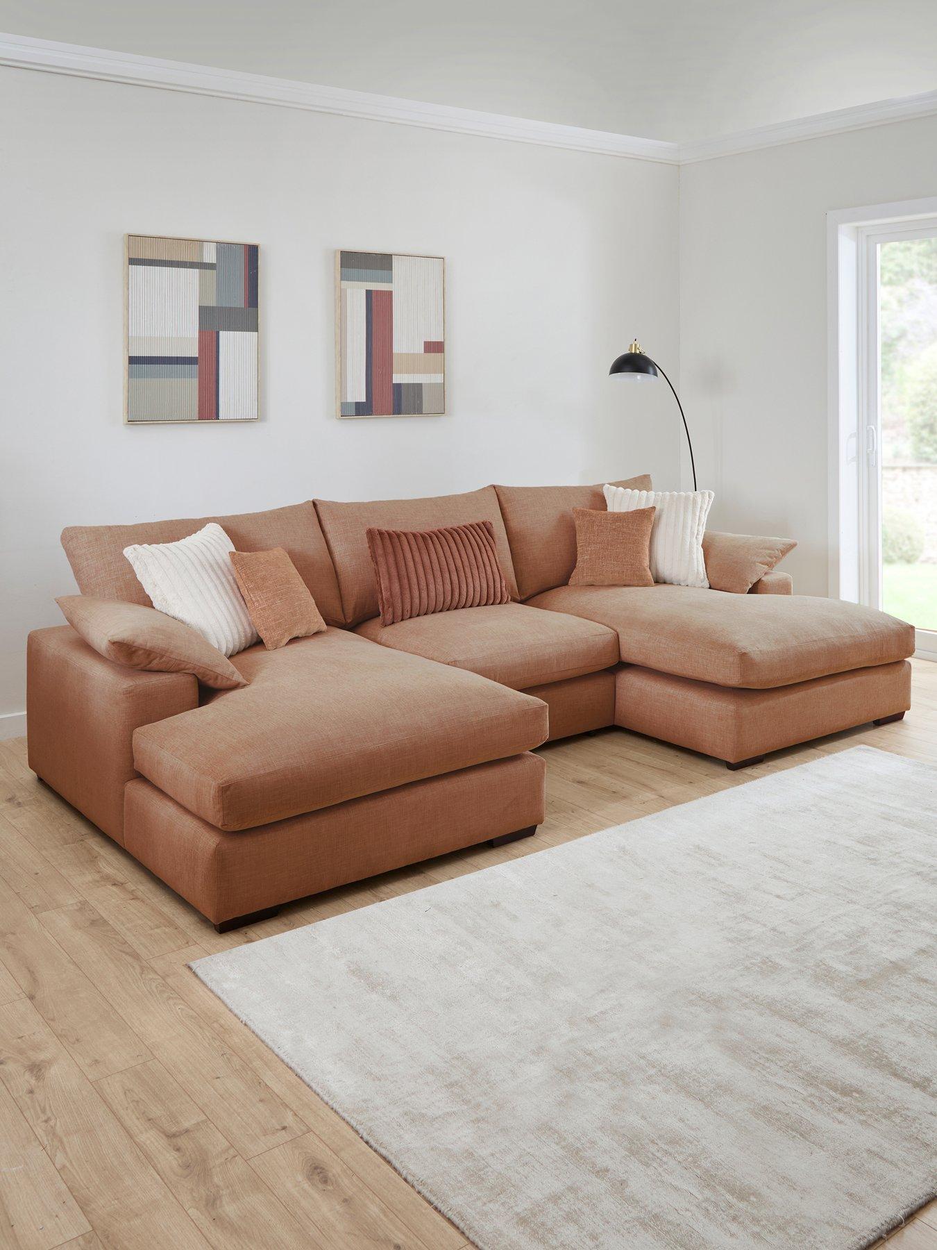 Very Home Aston U-shape Fabric Modular Sofa - Made to Order in the UK
