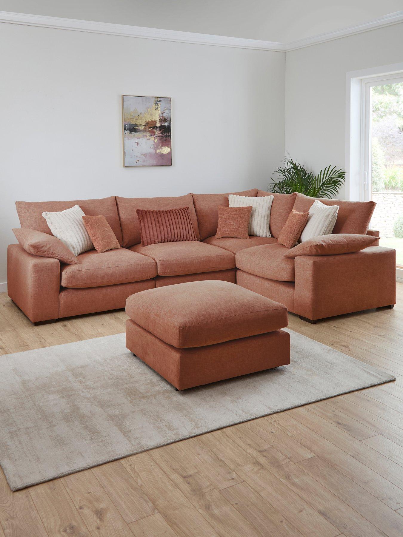 undefined Aston Rev Double Arm Mod Corner With Footstool