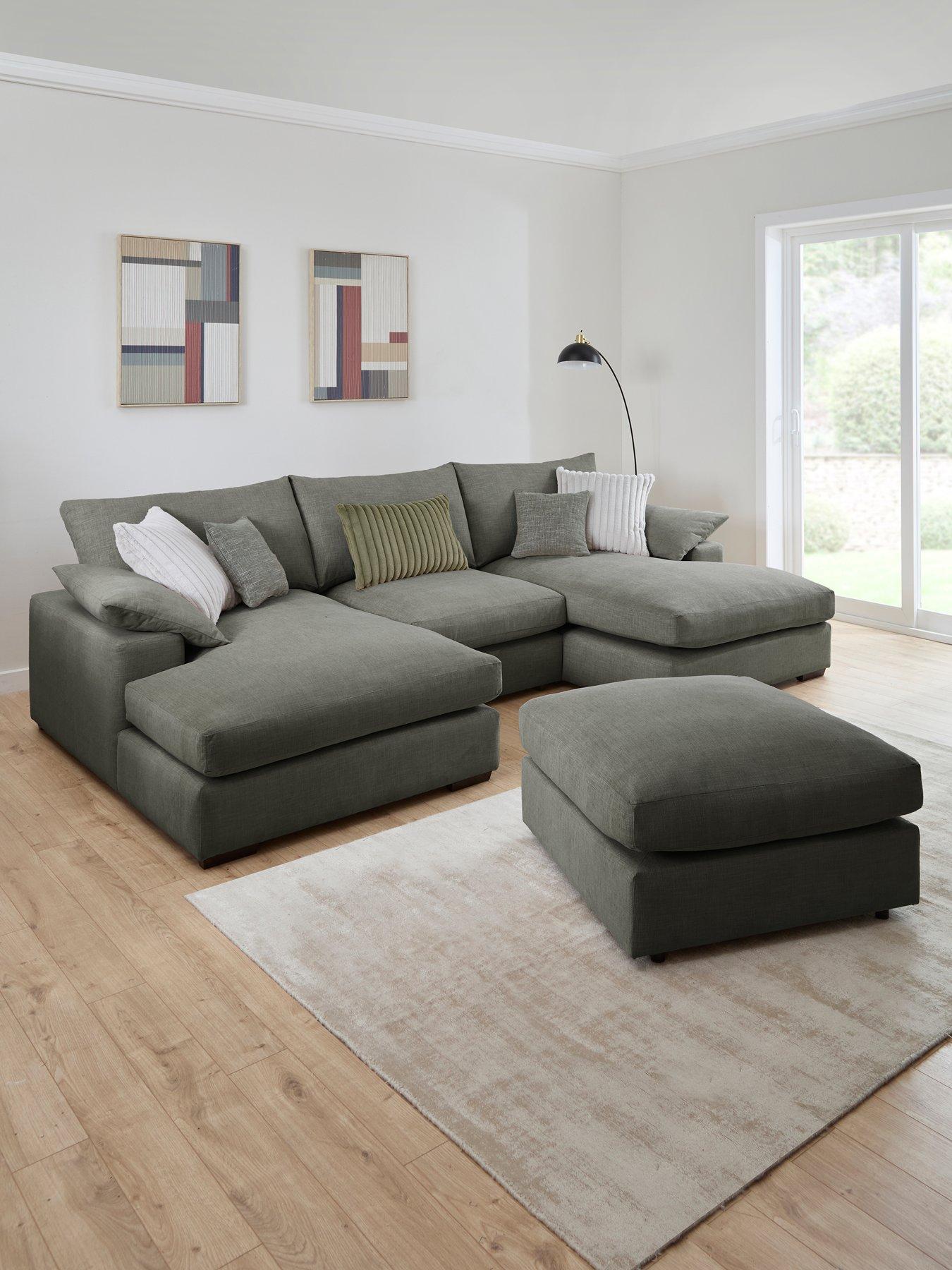 undefined Aston U-shape Mod Sofa With Footstool
