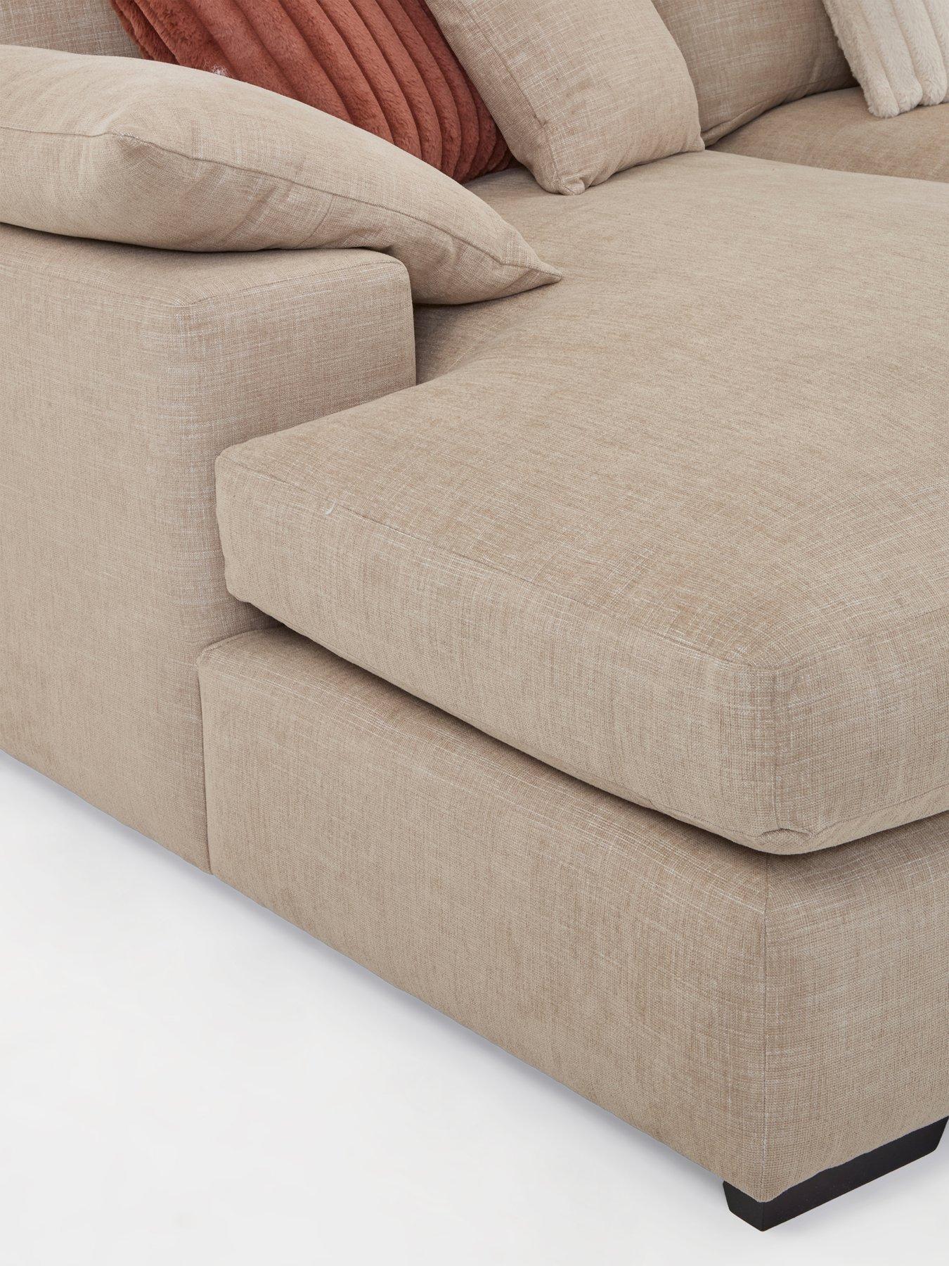 Image 5 of 6 of Very Home Aston U-shape Mod Sofa With Footstool&nbsp;- Made to Order in the UK