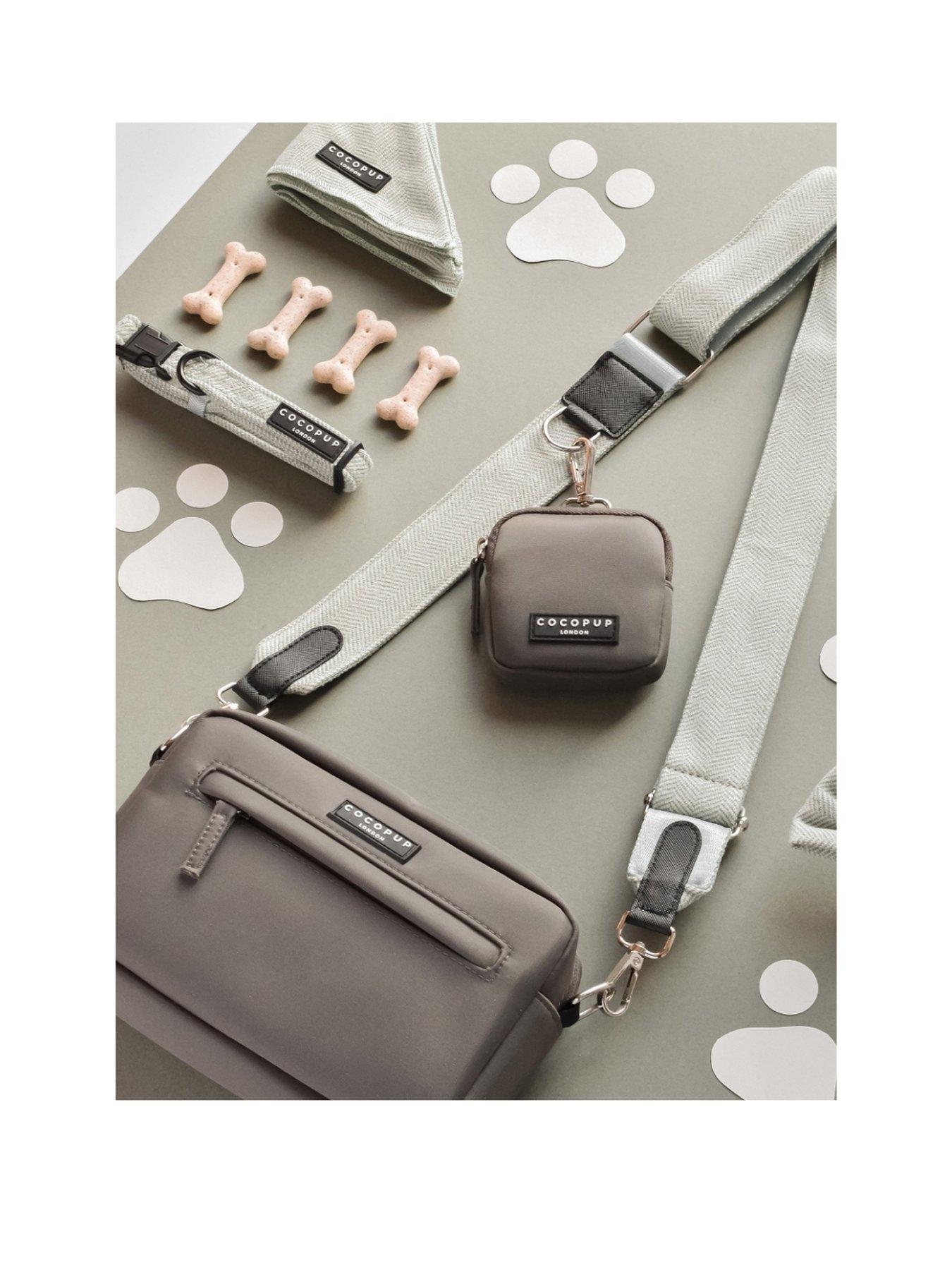 Cocopup Mocha Bag Bundle - Sage Tweed -Bag, Treat Pouch and Strap
