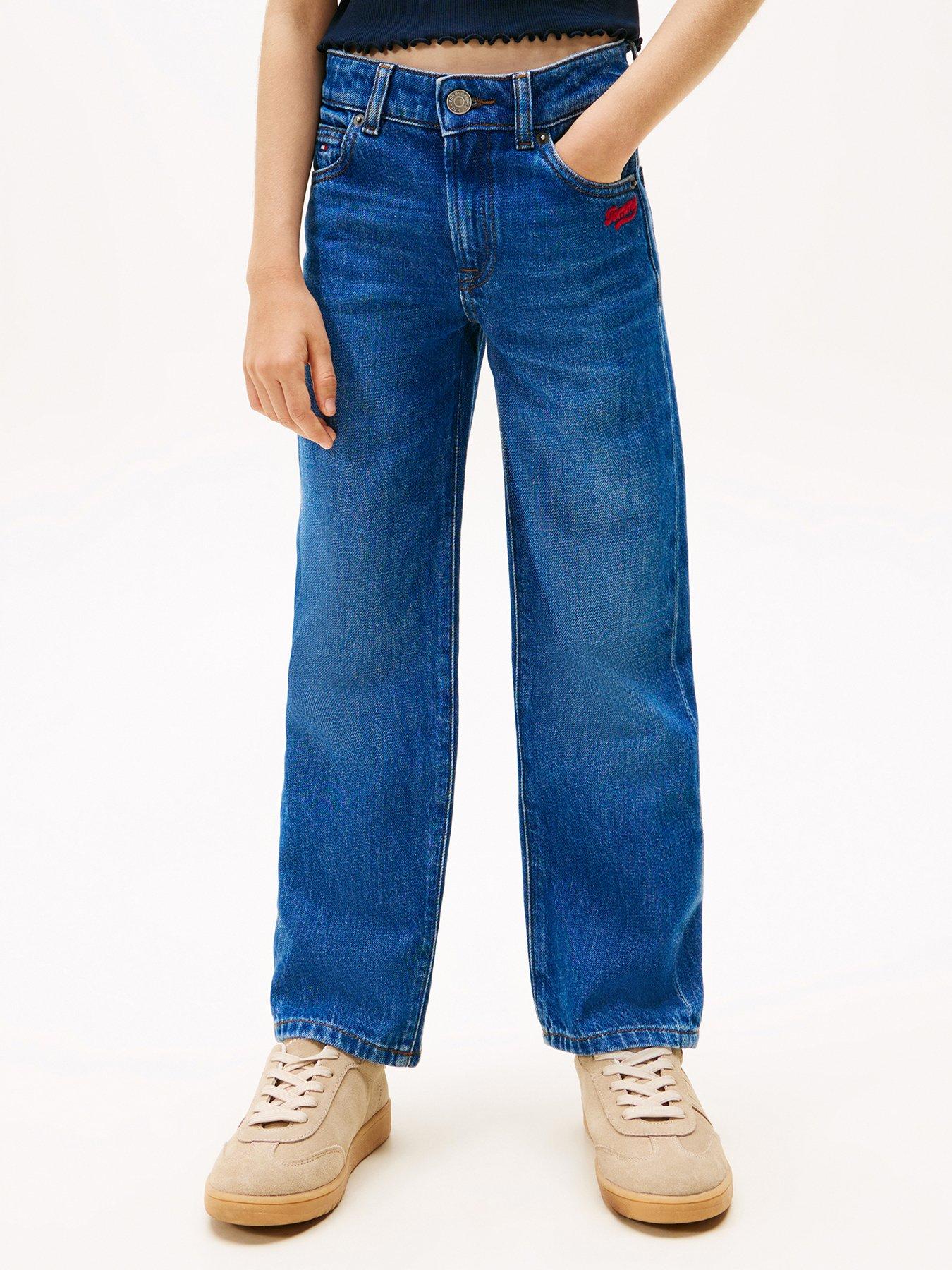 Tommy Hilfiger Girls Girlfriend Dark Wash Jeans - True