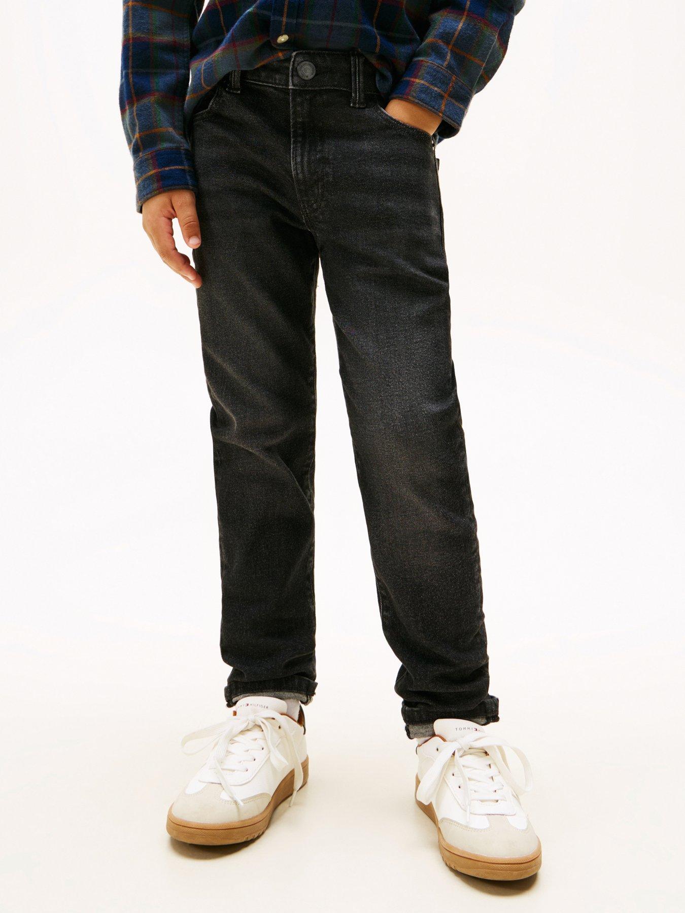 undefined Boys Modern Straight Denim Jeans - Denim Washed