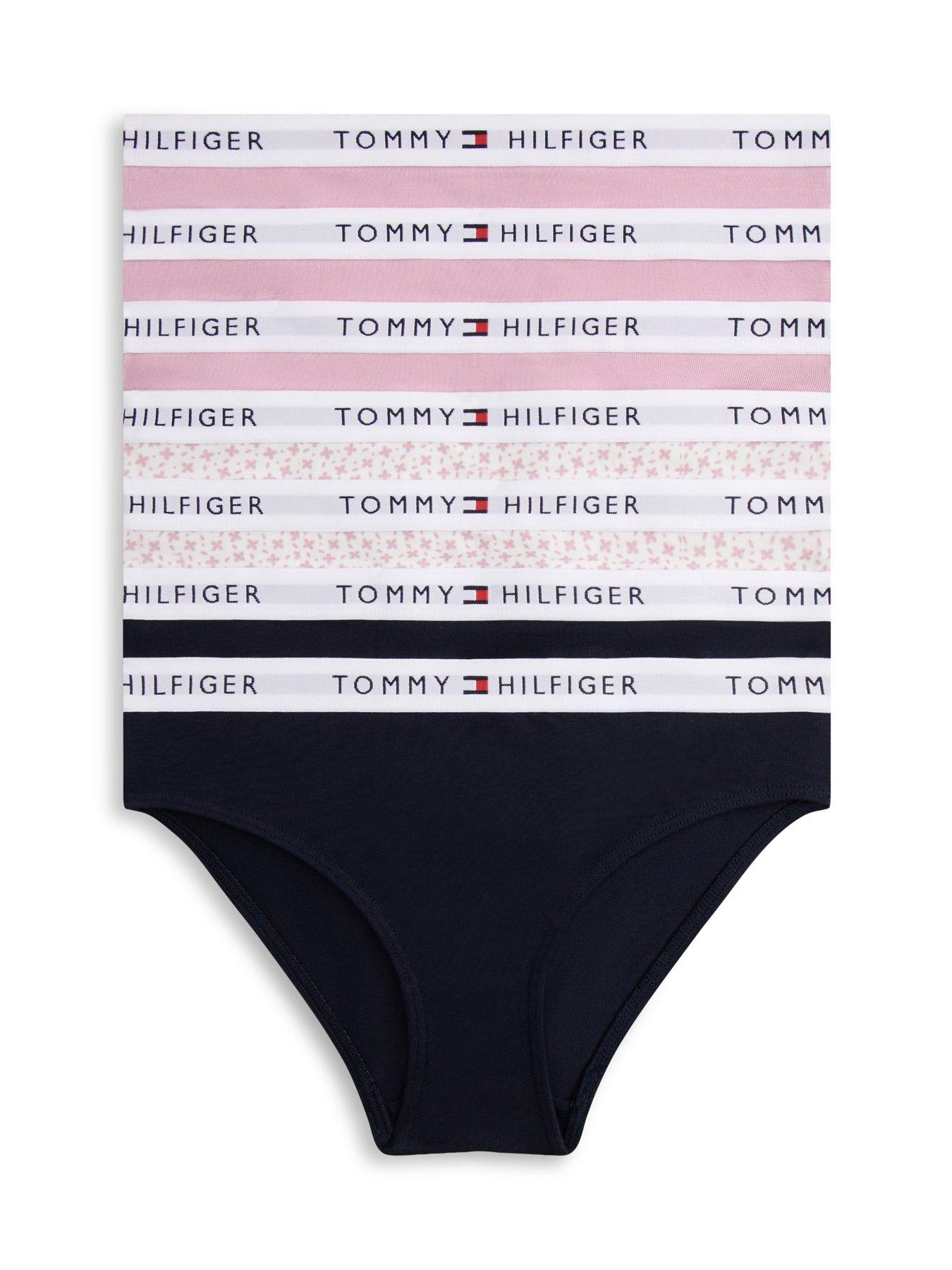 Tommy Hilfiger Girls 7 Pack Print Bikini Briefs, Multi, Size Age: 14-16 Years