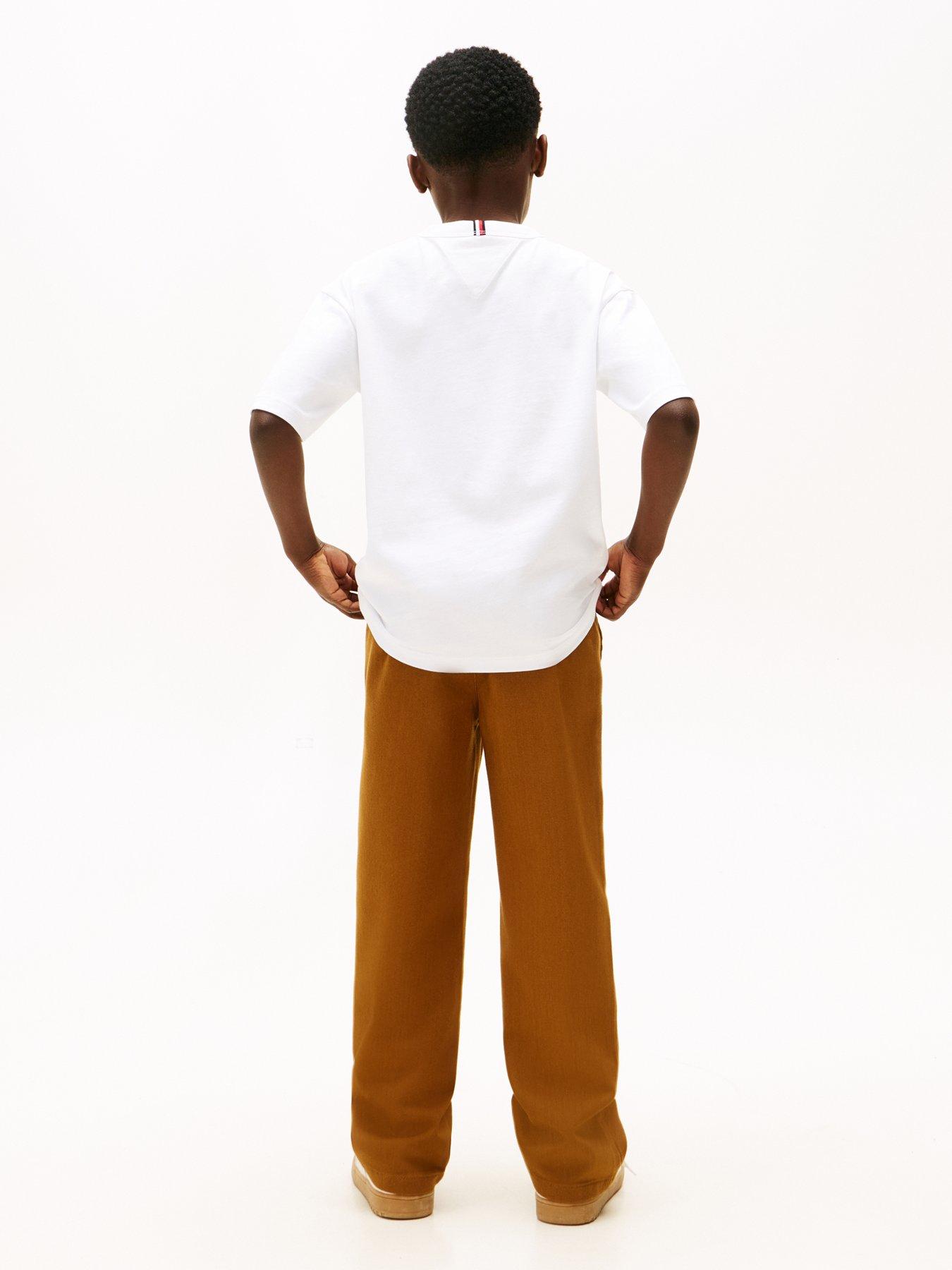 Image 3 of 5 of Tommy Hilfiger Boys 1985 Graphic Print Short Sleeve T-Shirt - White
