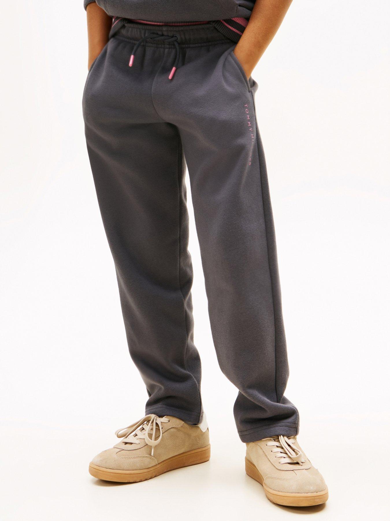 Tommy Hilfiger Girls Mini Th Logo Sweatpants - Washed Black
