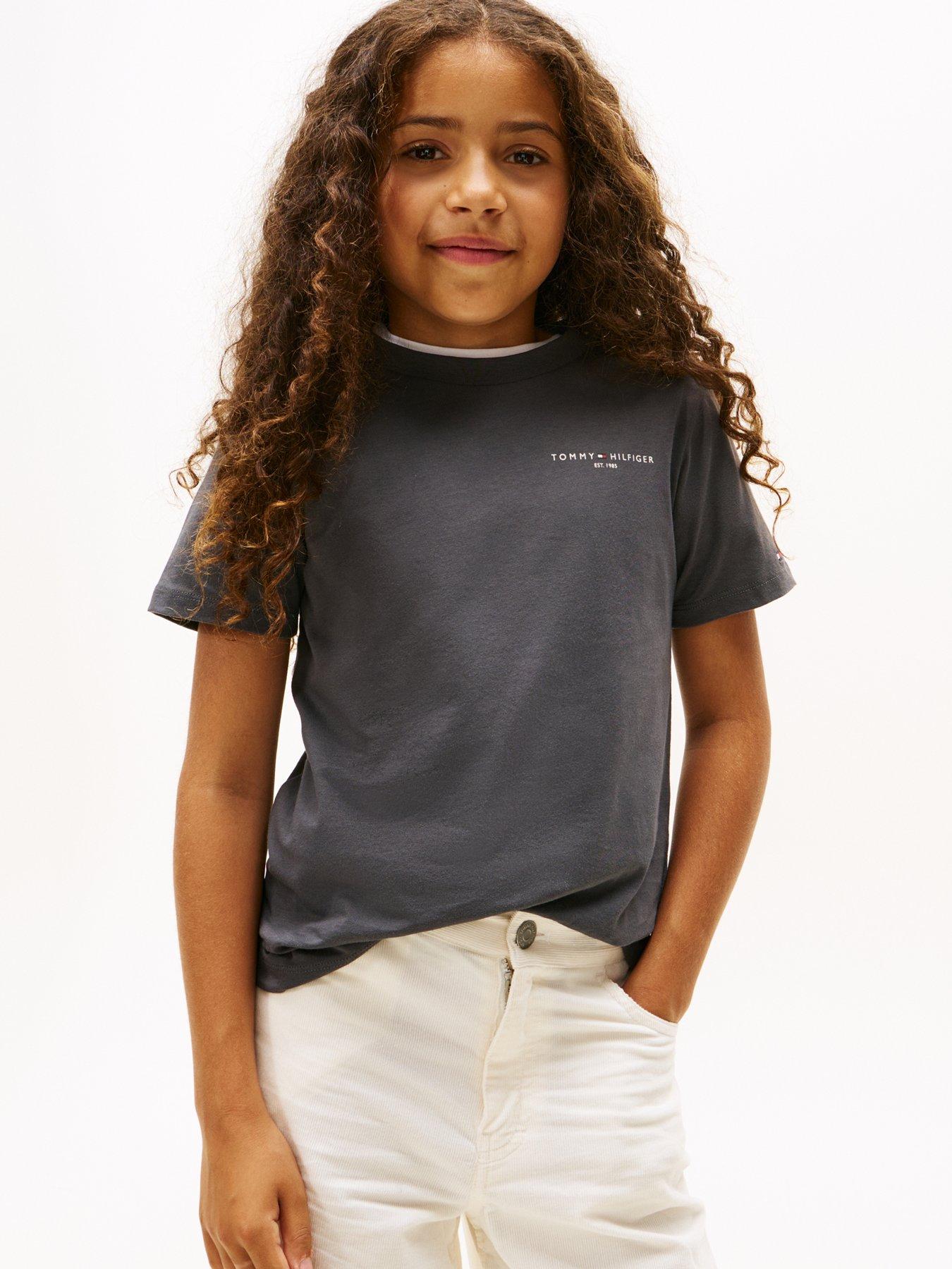 Tommy Hilfiger Kids Mini Corp Short Sleeve T-Shirt - Washed Black